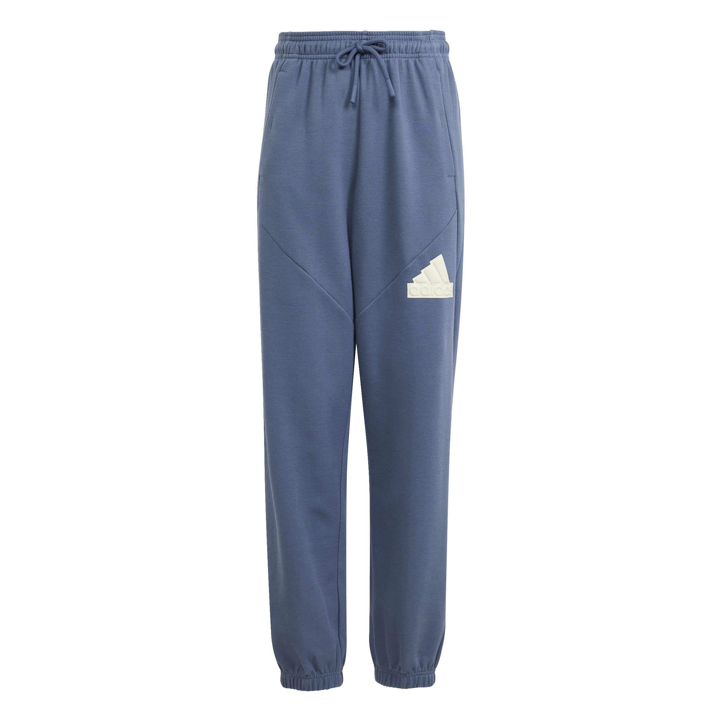 Kids Unisex Future Icons Logo Tracksuit Bottoms, Blue, A901_ONE, large image number 0