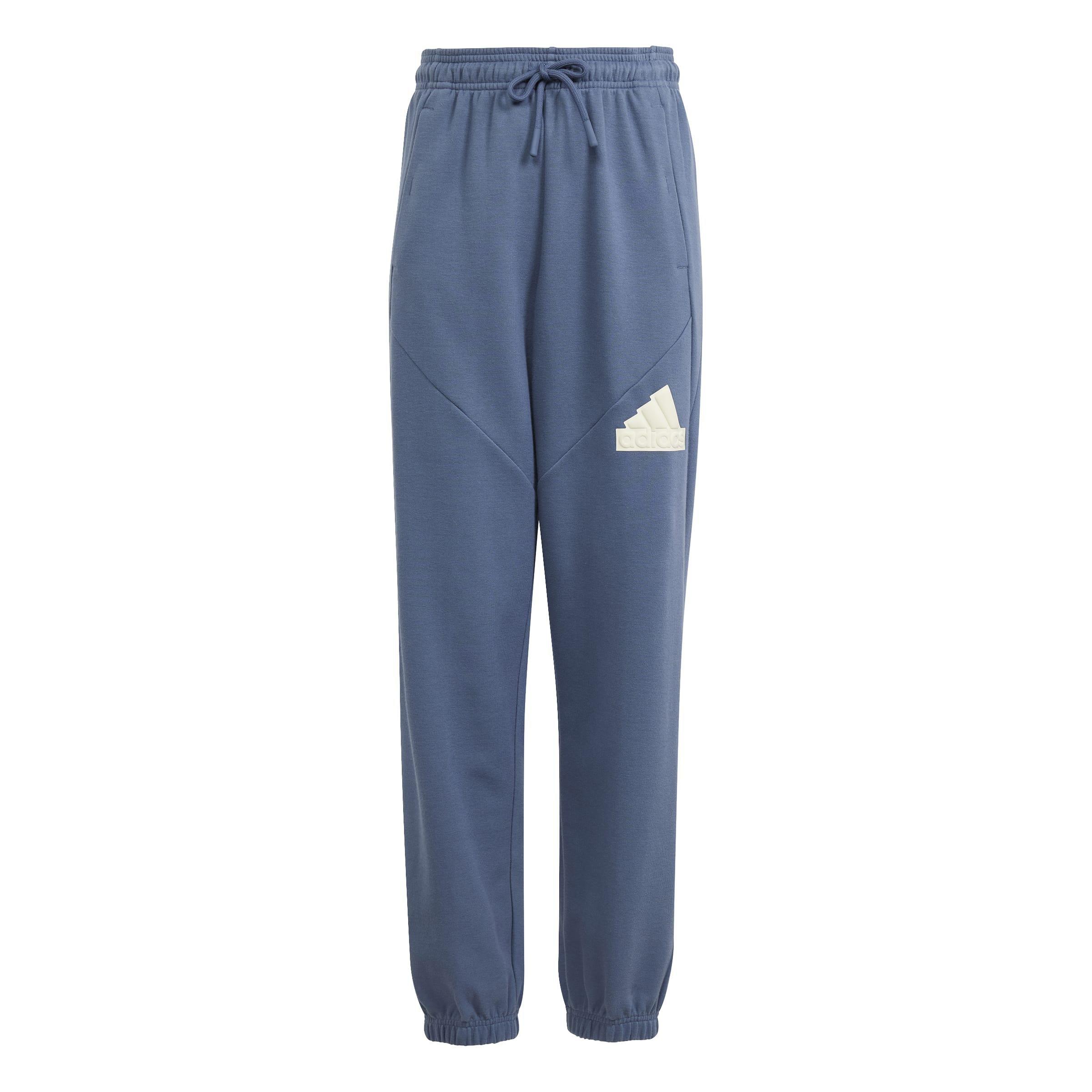 Kids Unisex Future Icons Logo Tracksuit Bottoms, Blue, A901_ONE, large image number 1