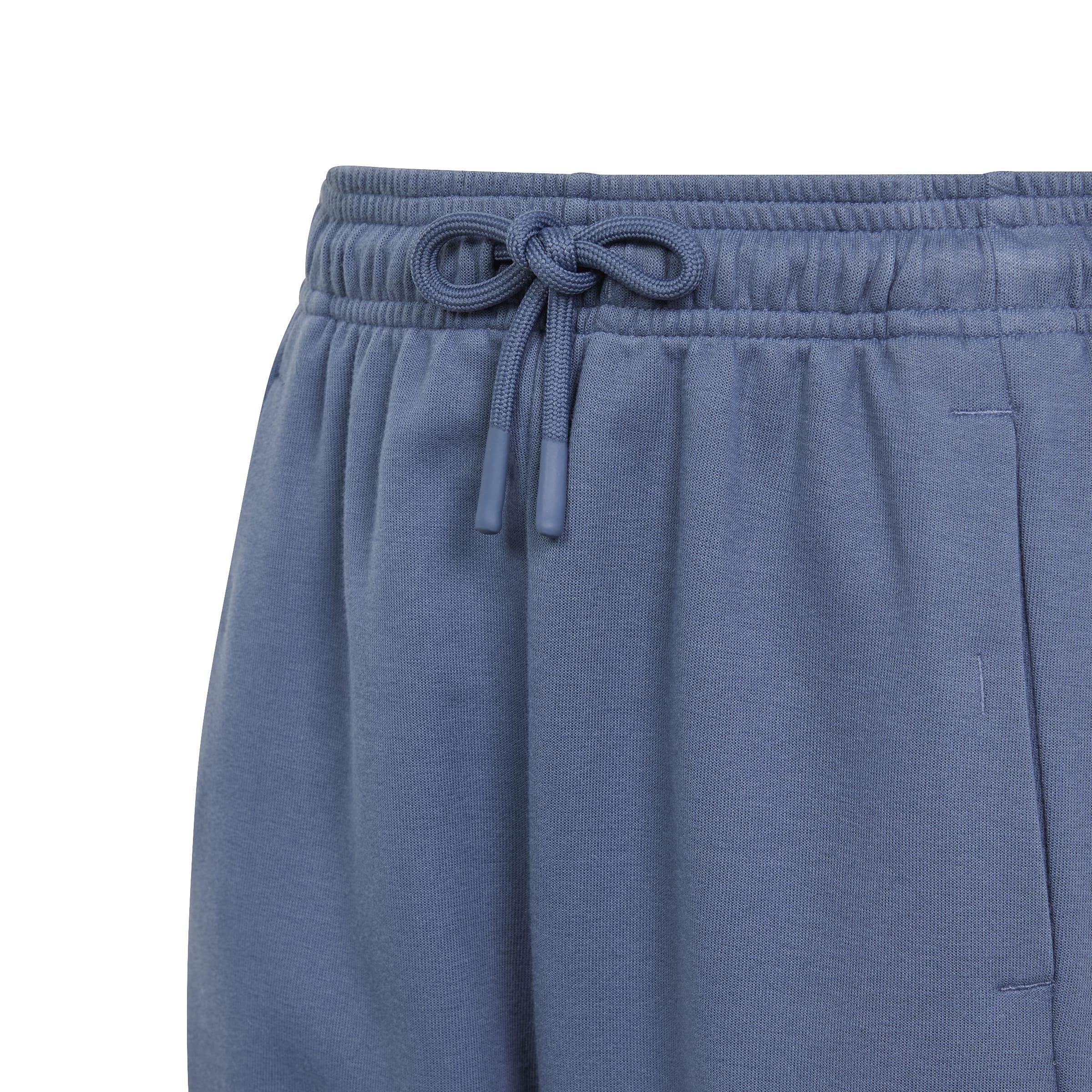 Kids Unisex Future Icons Logo Tracksuit Bottoms, Blue, A901_ONE, large image number 3