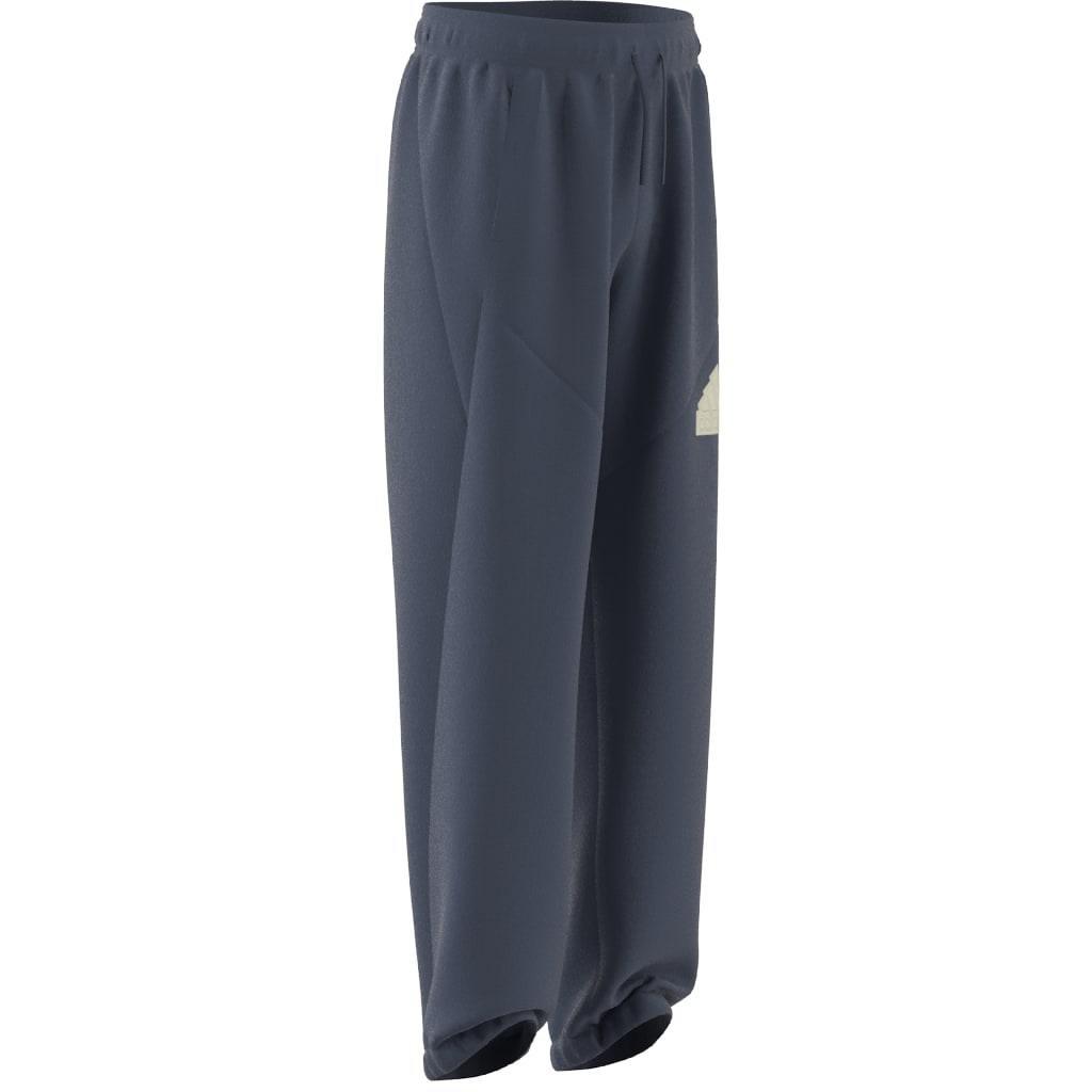Kids Unisex Future Icons Logo Tracksuit Bottoms, Blue, A901_ONE, large image number 8