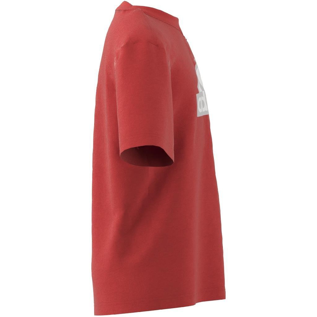 Unisex Kids Future Icons Logo Pique T-Shirt, Red, A901_ONE, large image number 2