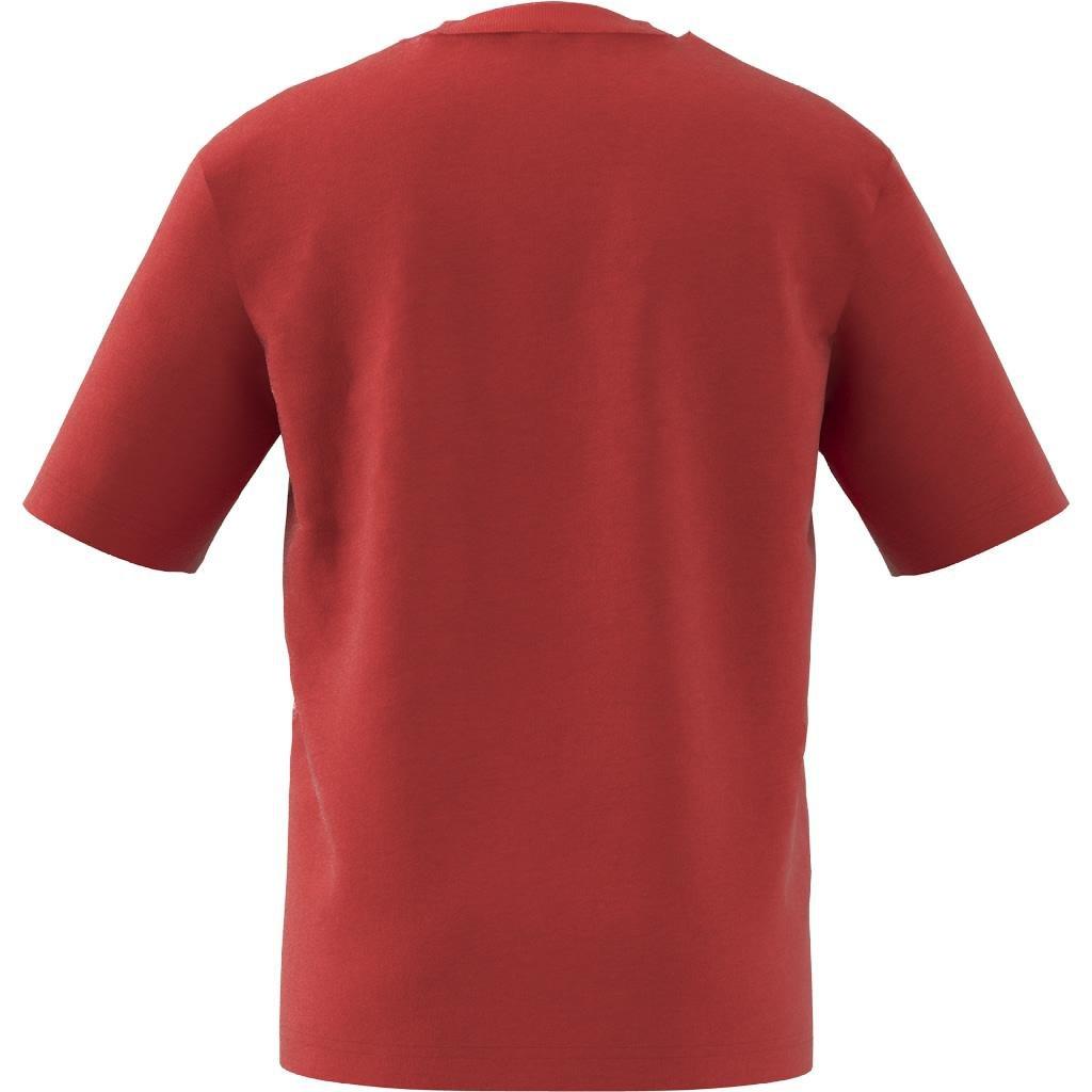 Unisex Kids Future Icons Logo Pique T-Shirt, Red, A901_ONE, large image number 3