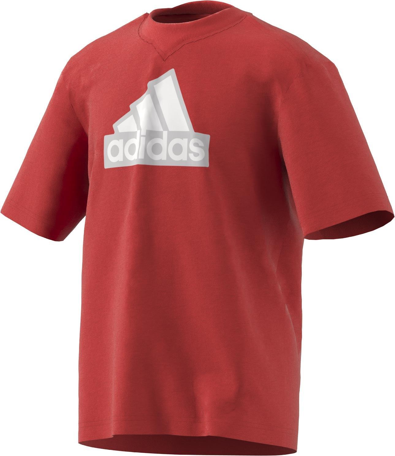 Unisex Kids Future Icons Logo Pique T-Shirt, Red, A901_ONE, large image number 5