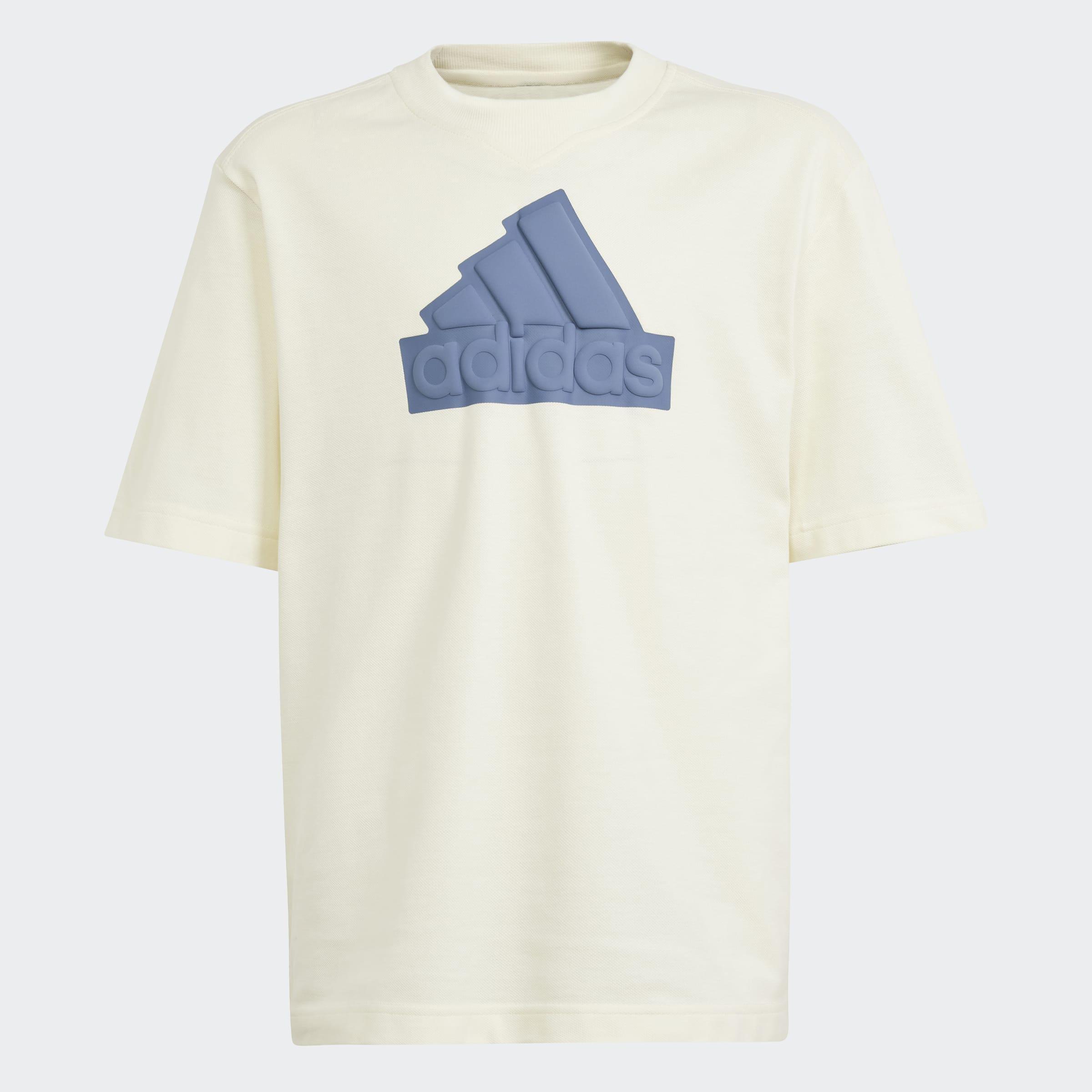 Unisex Kids Future Icons Logo Pique T-Shirt, Beige, A901_ONE, medium