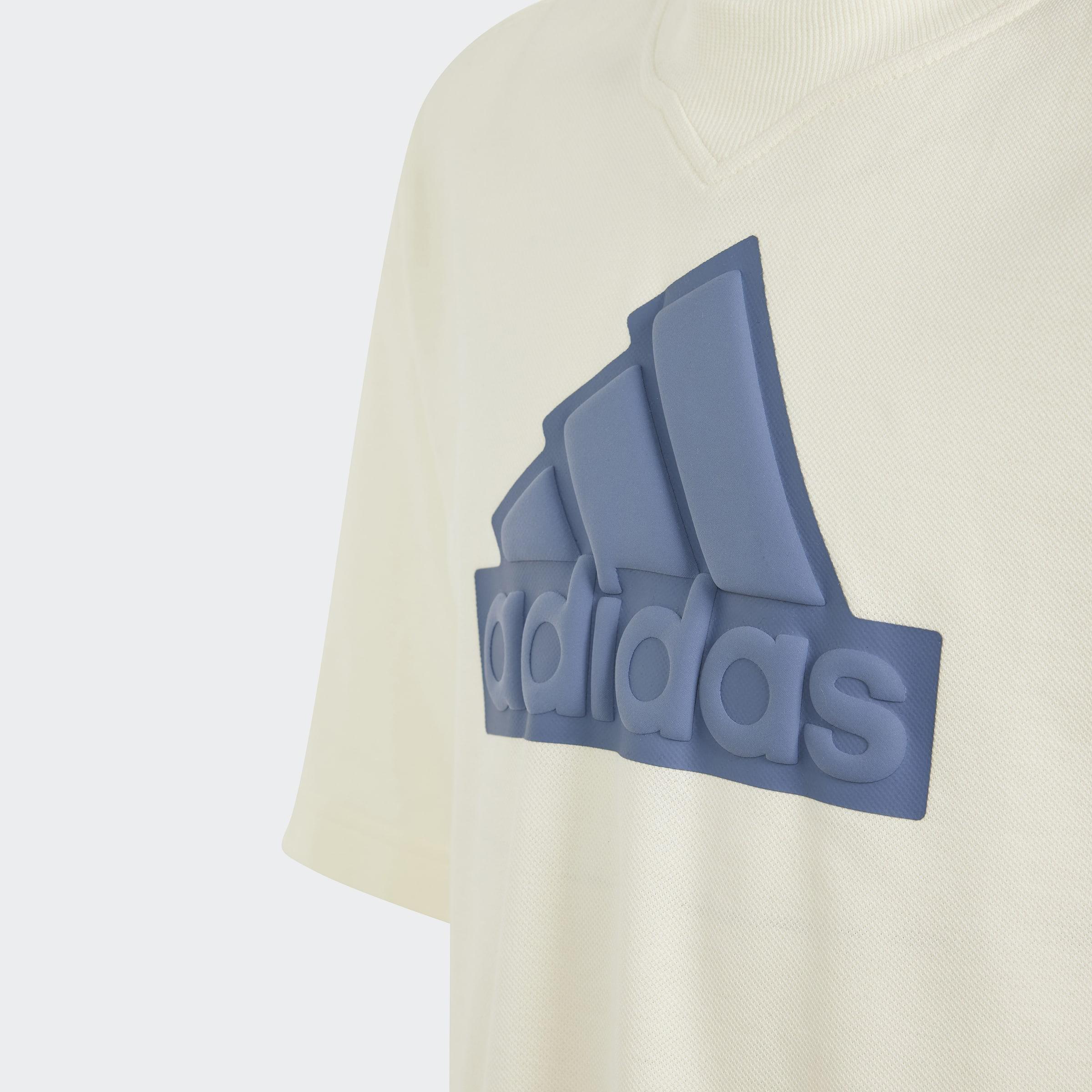 Unisex Kids Future Icons Logo Pique T-Shirt, Beige, A901_ONE, large image number 3