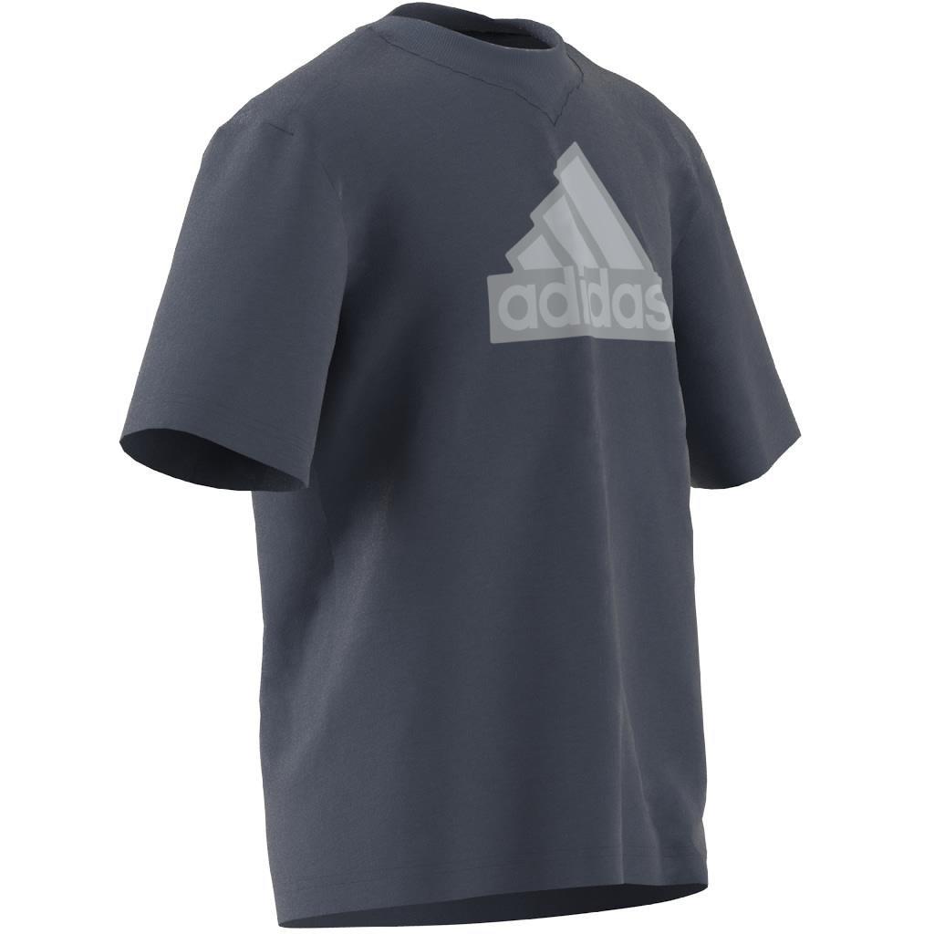 Kids Unisex Future Icons Logo Pique T-Shirt, Blue, A901_ONE, large image number 8