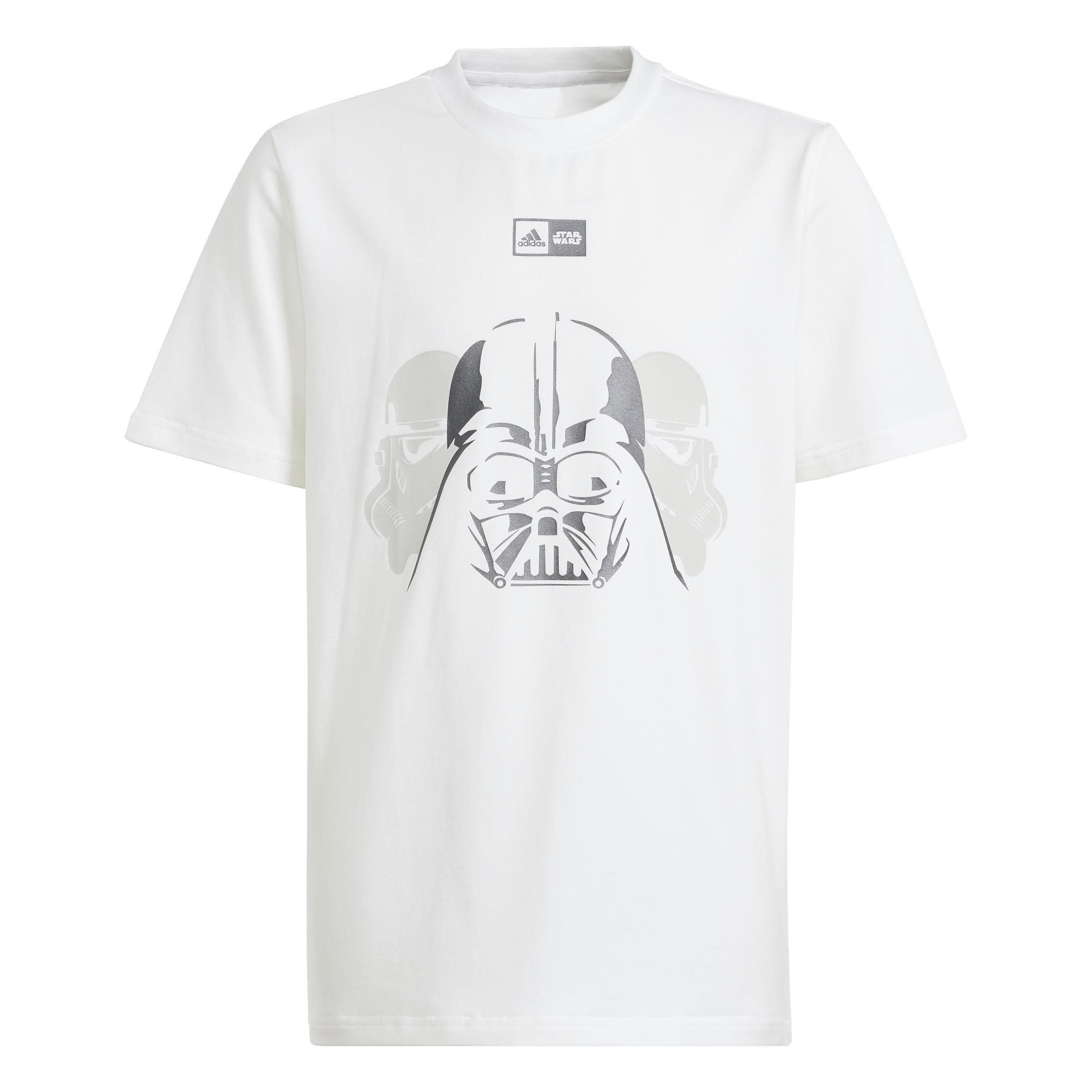 Unisex Kids Star Wars Graphic T-Shirt, White, A901_ONE, large image number 1