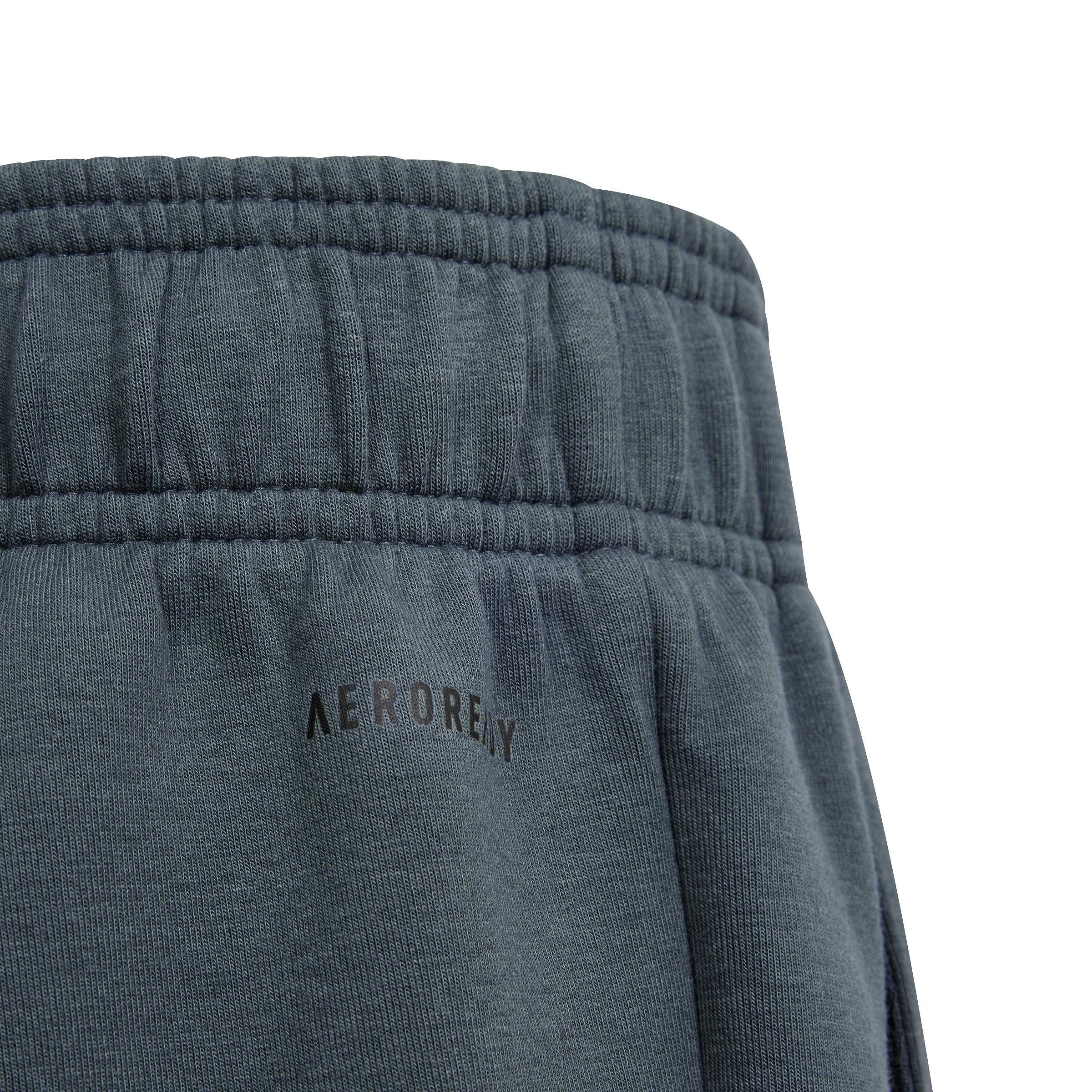 Unisex Kids Z.N.E. Doubleknit Shorts, Green, A901_ONE, large image number 4