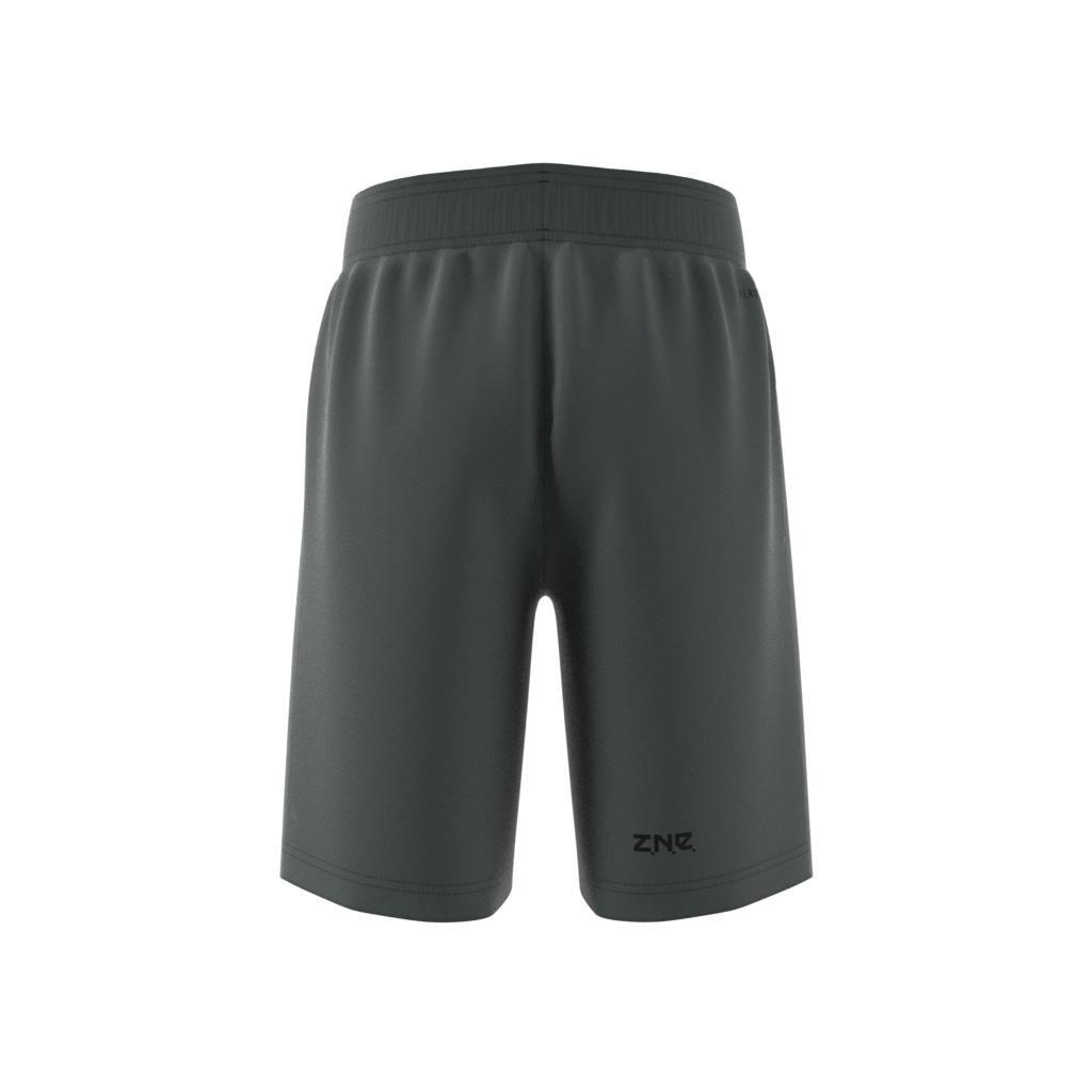 Unisex Kids Z.N.E. Doubleknit Shorts, Green, A901_ONE, large image number 8