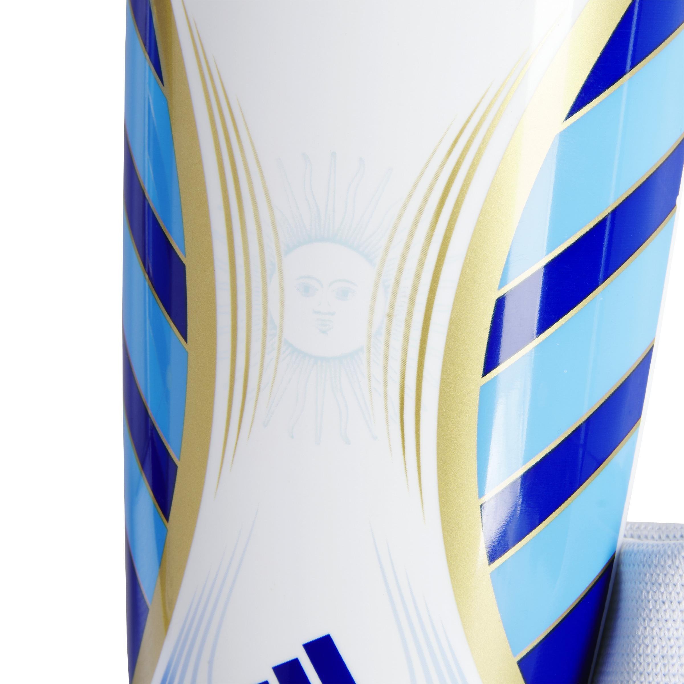 Unisex Kids Messi Match Shin Guards, White, A901_ONE, large image number 1