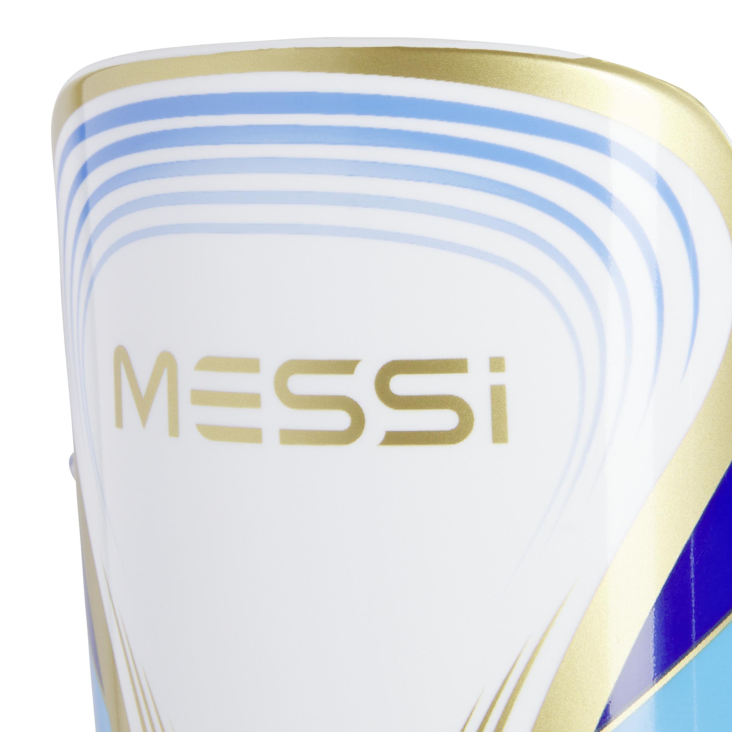 Unisex Kids Messi Match Shin Guards, White, A901_ONE, large image number 2