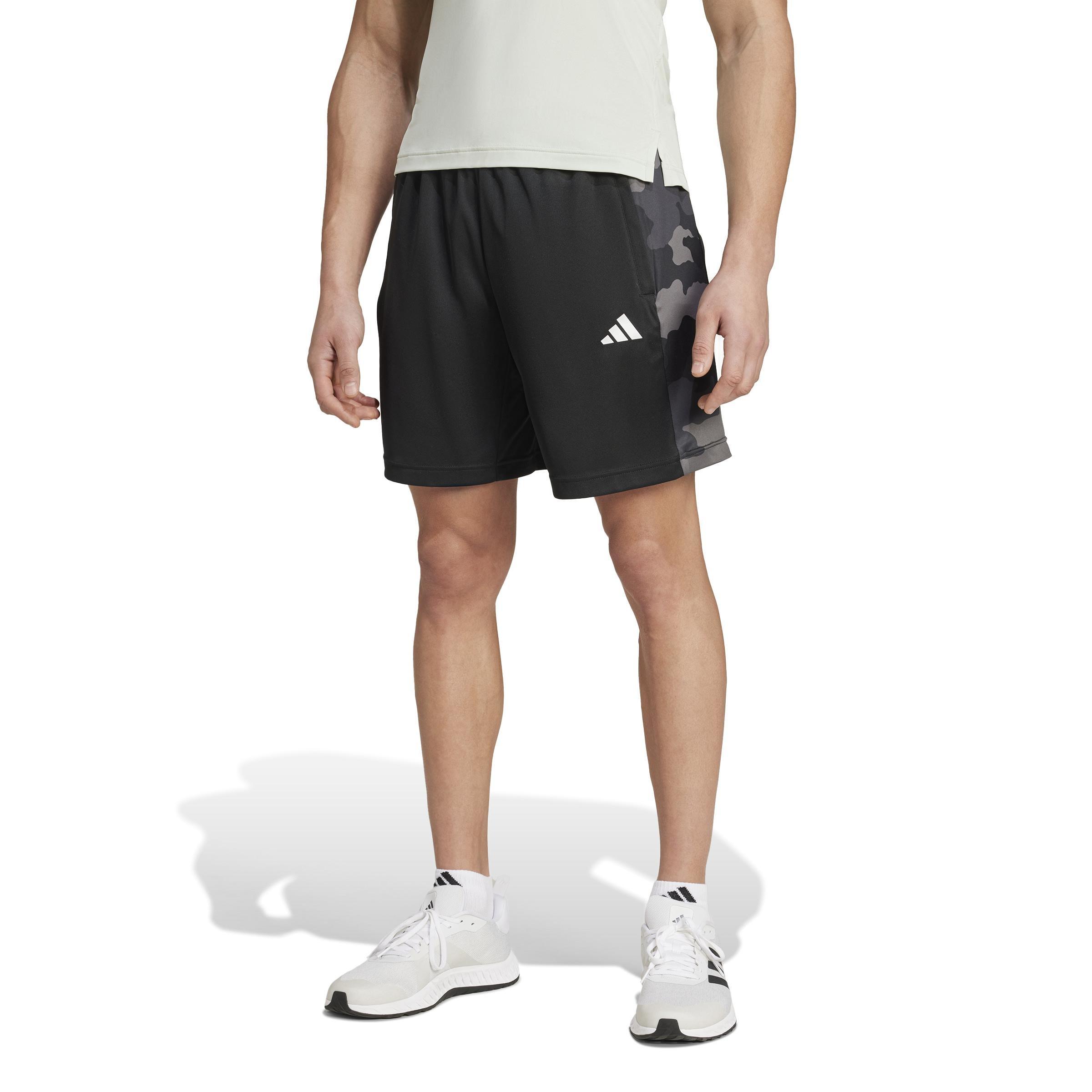 Train Essentials Camo Training Shorts, Black, , large image number 8