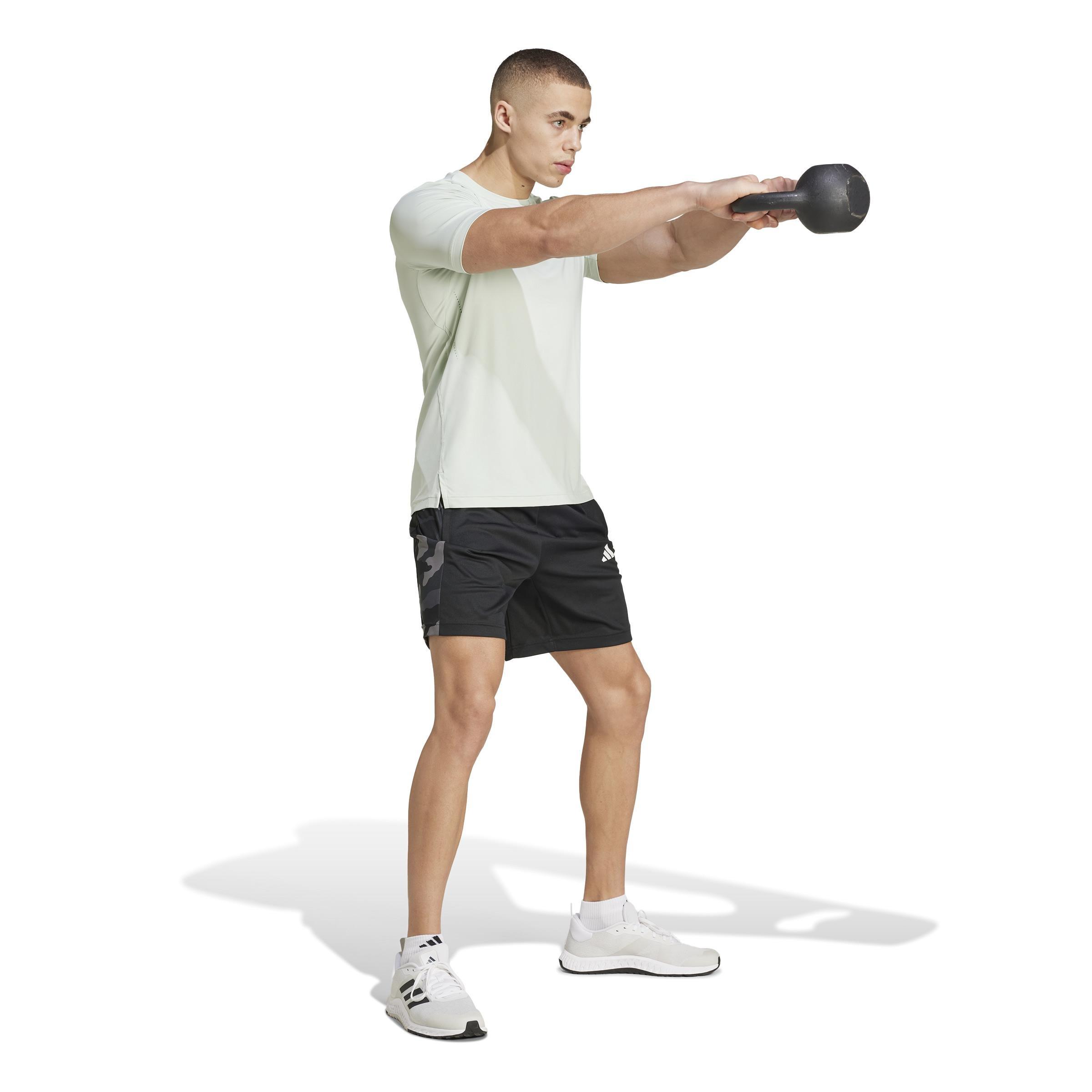 Train Essentials Camo Training Shorts, Black, , large image number 11