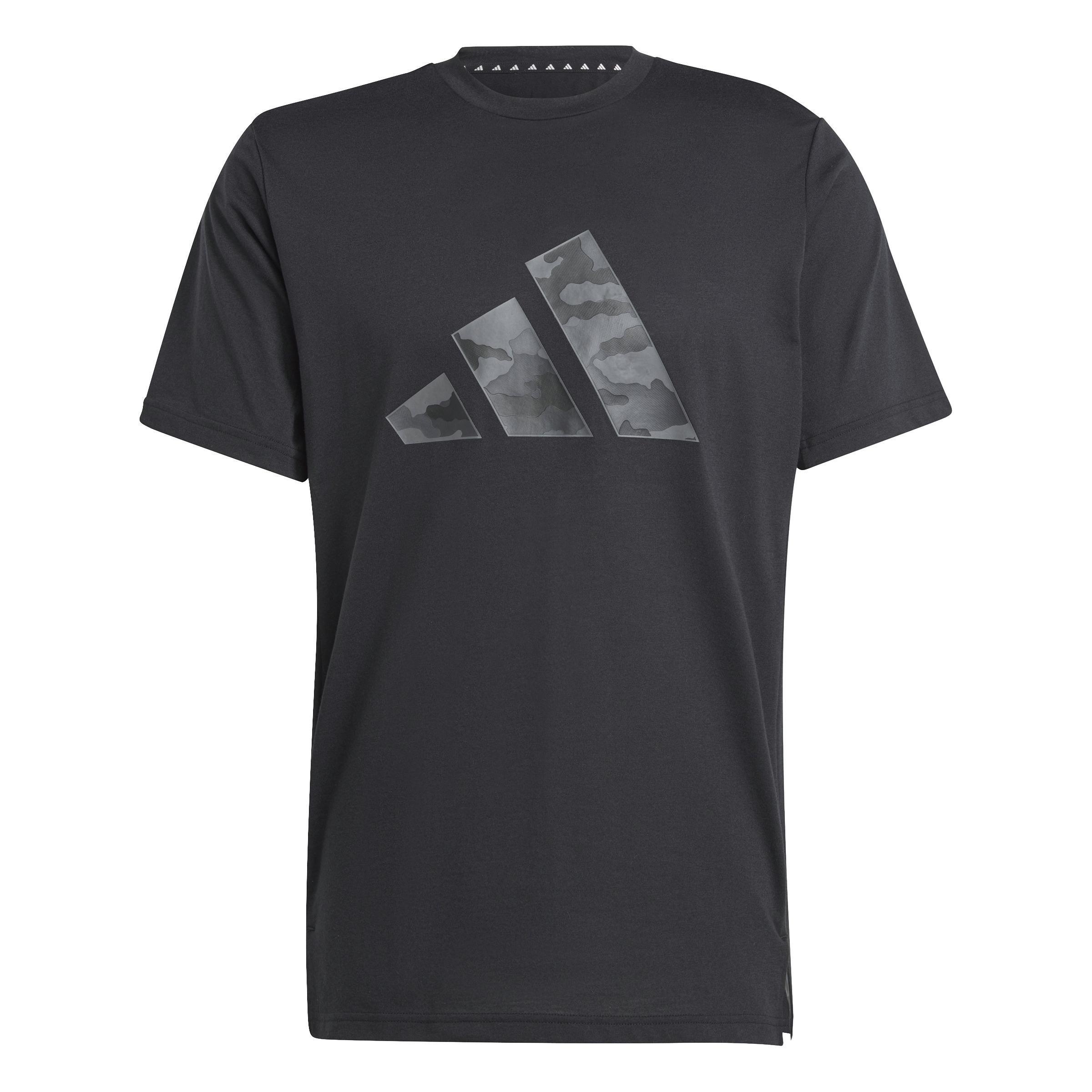 Train Essentials Camo Graphic Logo T-Shirt, Black, A901_ONE, medium