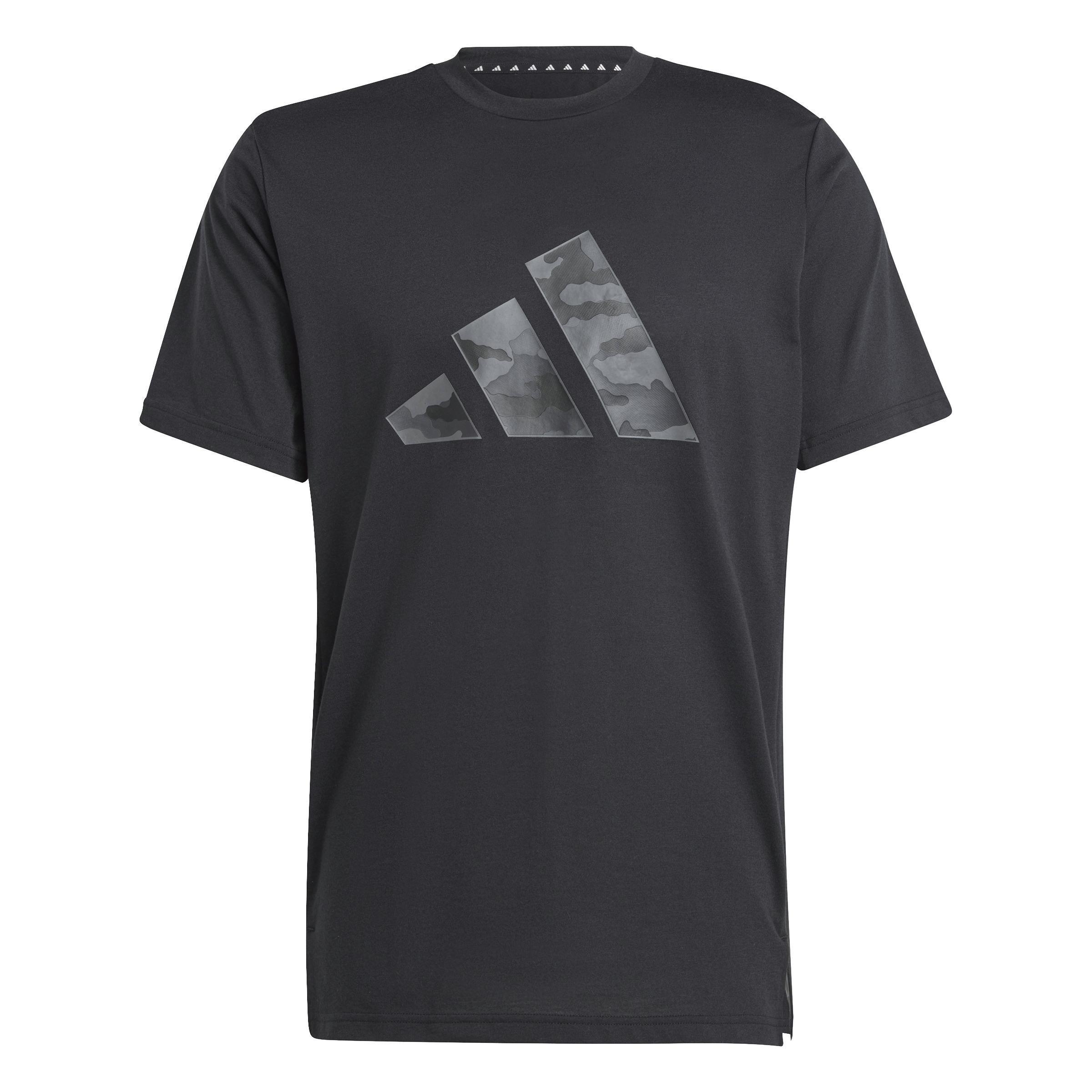 Train Essentials Camo Graphic Logo T-Shirt, Black, A901_ONE, medium