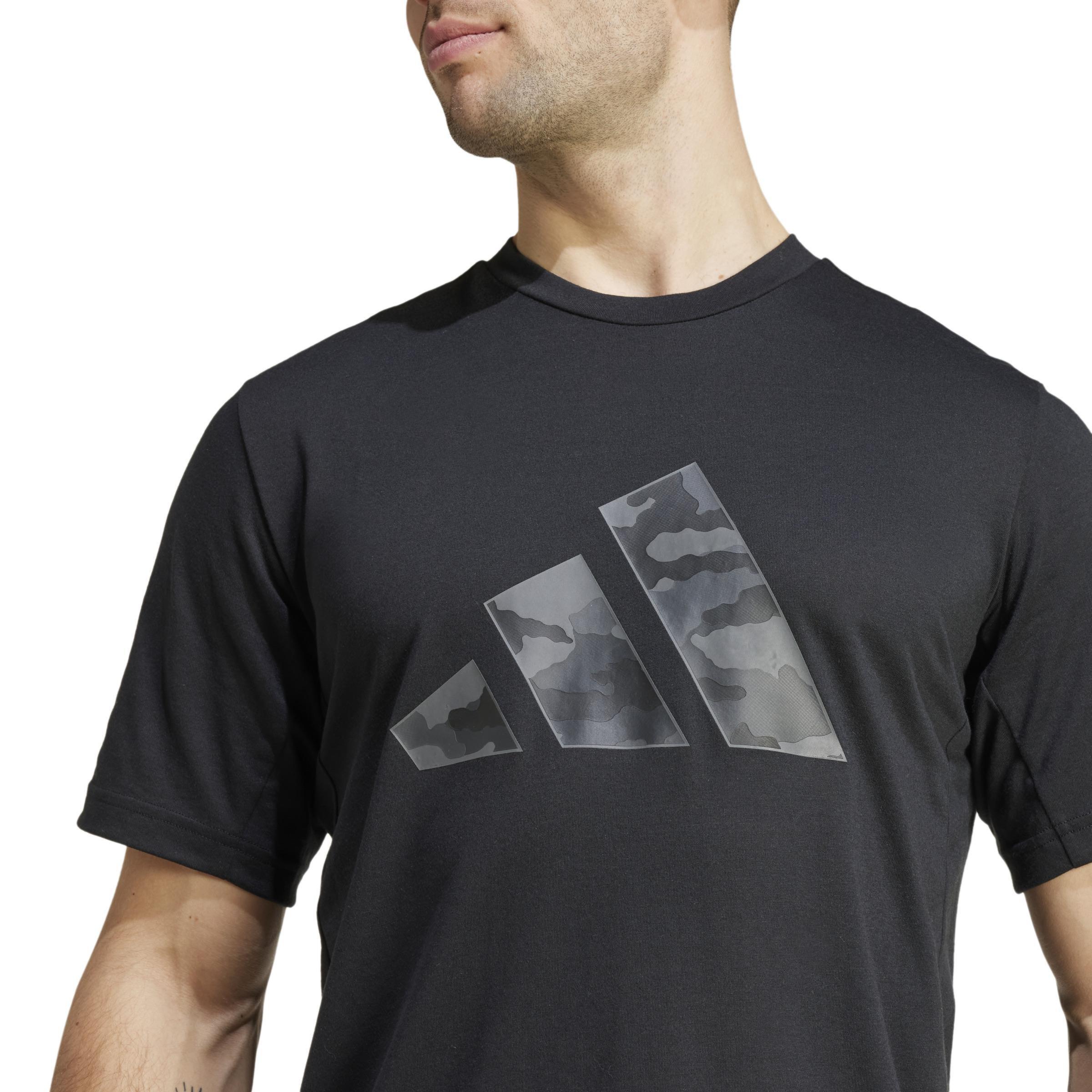 Train Essentials Camo Graphic Logo T-Shirt, Black, A901_ONE, large image number 5