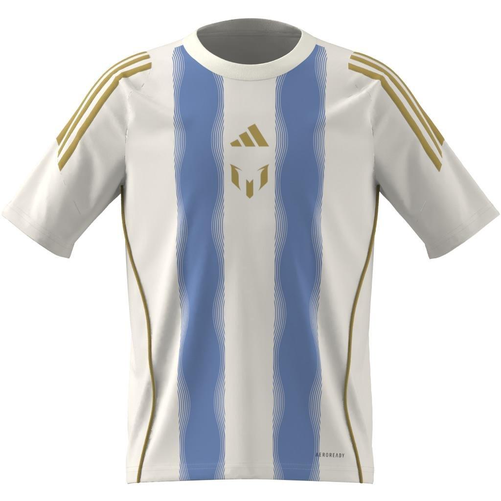 Unisex Kids Pitch 2 Street Messi Training Jersey, White, , large image number 1