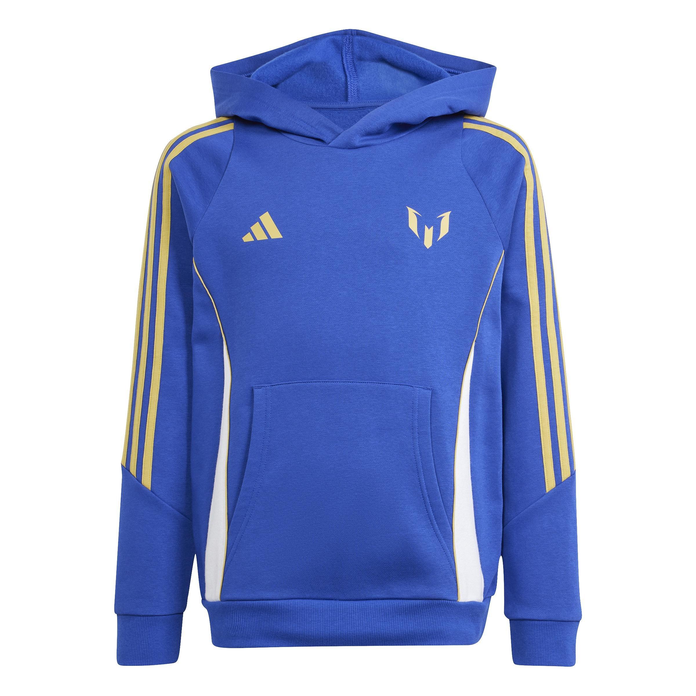 Unisex Kids Pitch 2 Street Messi Hoodie, Blue, A901_ONE, large image number 1