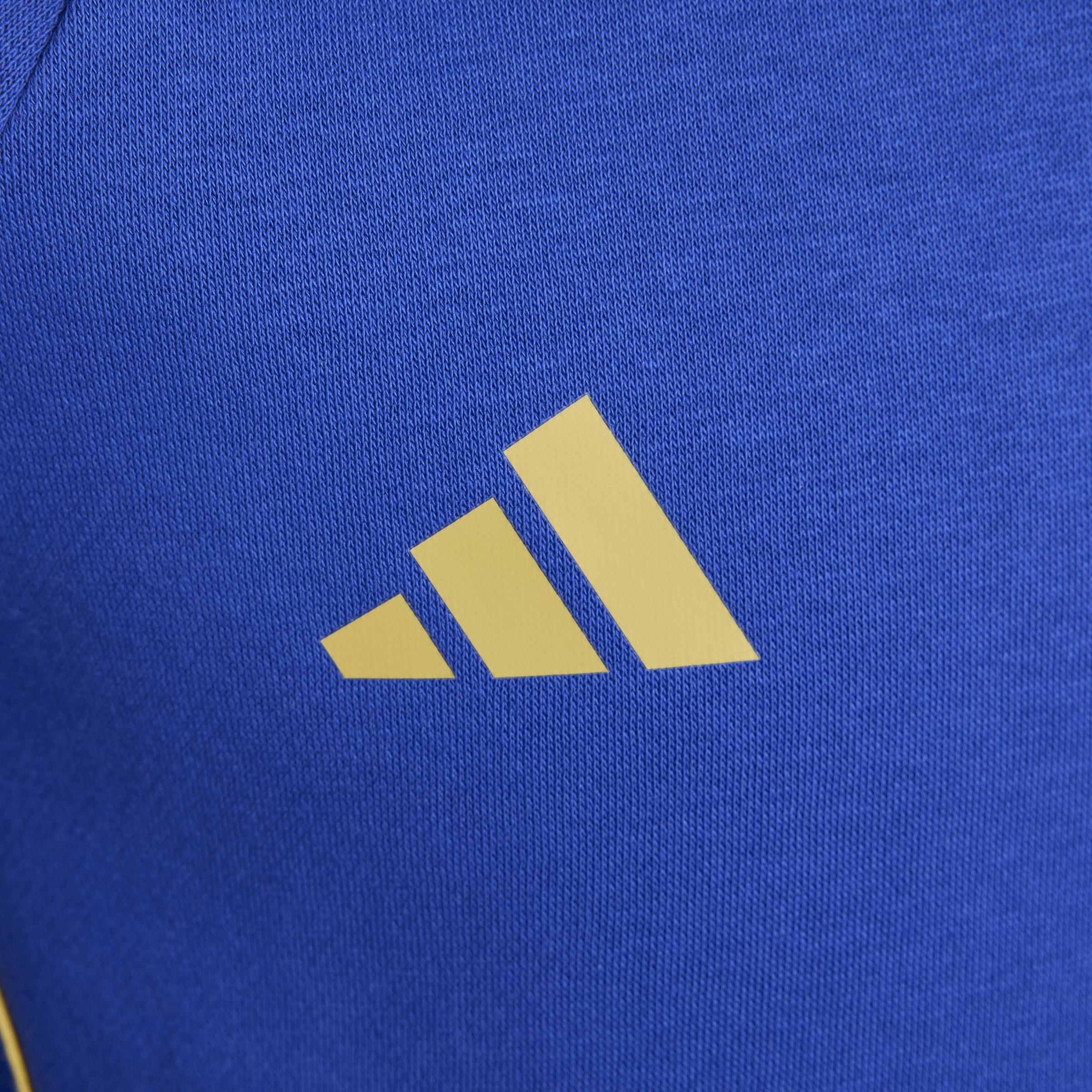 Unisex Kids Pitch 2 Street Messi Hoodie, Blue, A901_ONE, large image number 4