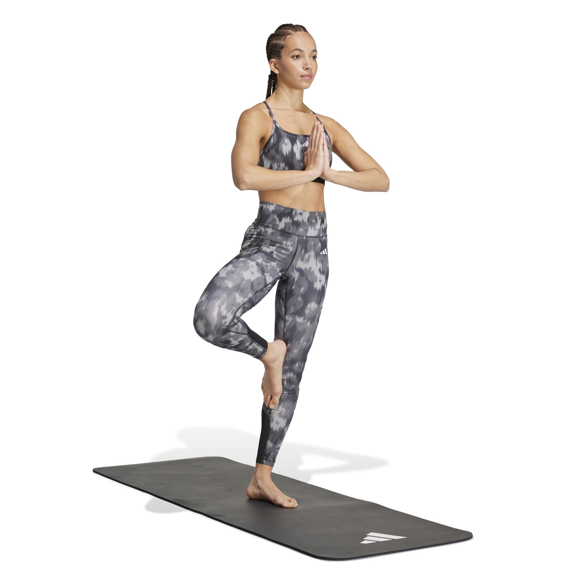 Aeroreact Training Essentials Light-Support Allover Print Bra, Grey, A901_ONE, large image number 9