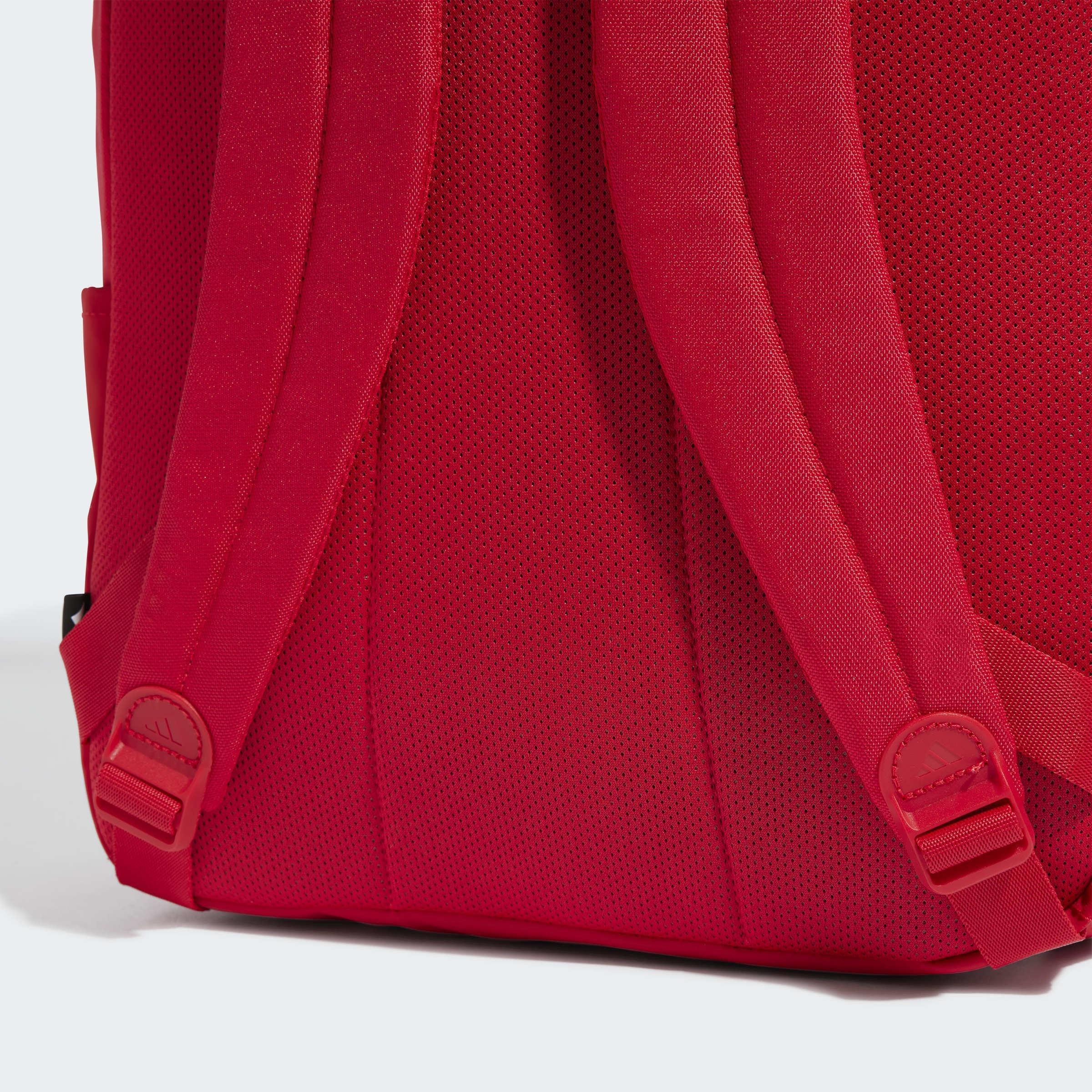 Unisex Classic Back-to-School 3-Stripes Backpack, Red, A901_ONE, large image number 5