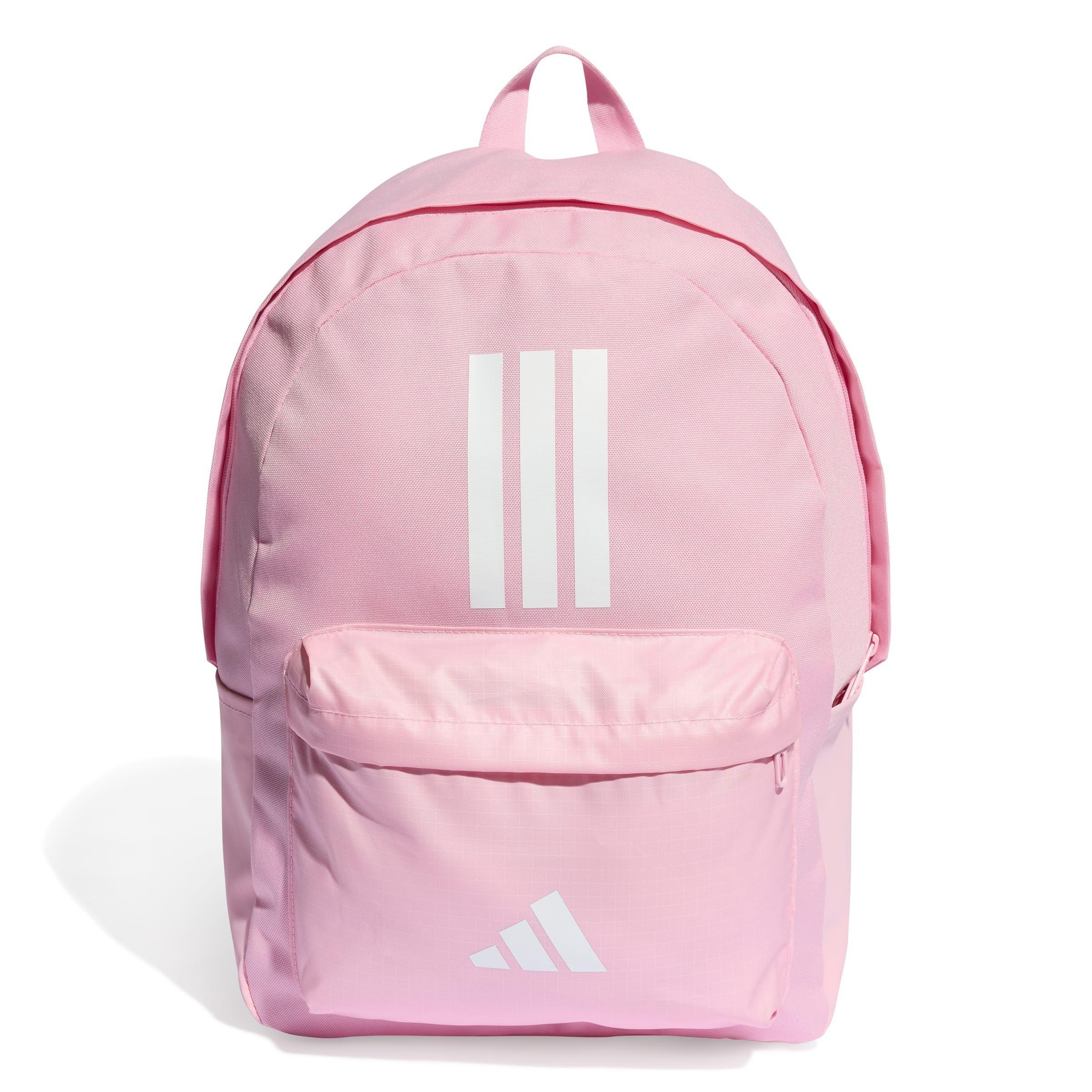 Unisex Classic Back-to-School 3-Stripes Backpack, Pink, A901_ONE, medium