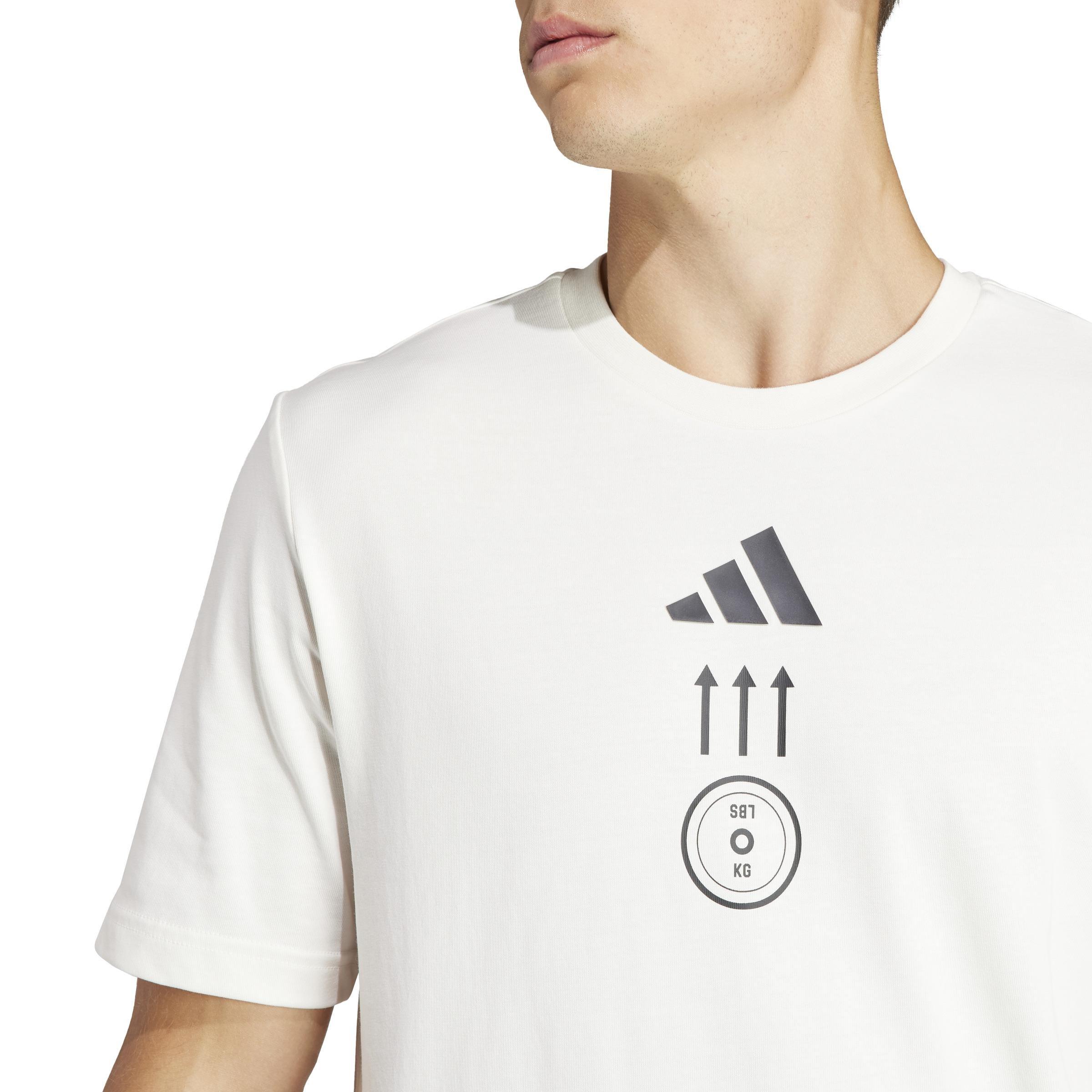 Aeroready Strength Graphic T-Shirt, Beige, A901_ONE, large image number 4
