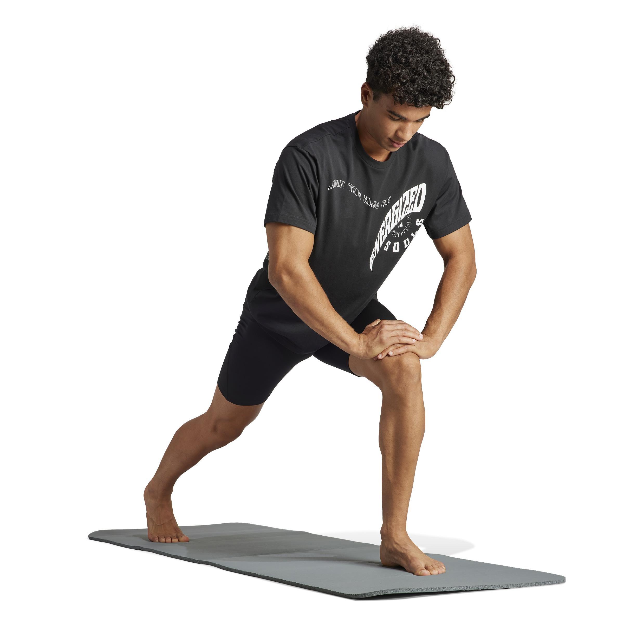 Yoga Graphic T-Shirt, Black, , large image number 1