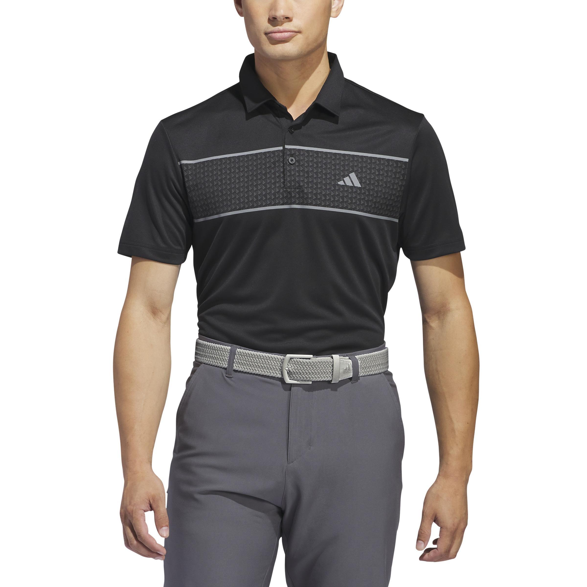 Chest Stripe Polo Shirt, Black, , large image number 1