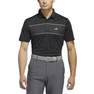 Men Chest Stripe Polo Shirt, Black, A901_ONE, thumbnail image number 1