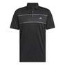 Men Chest Stripe Polo Shirt, Black, A901_ONE, thumbnail image number 2