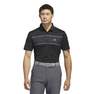 Men Chest Stripe Polo Shirt, Black, A901_ONE, thumbnail image number 6
