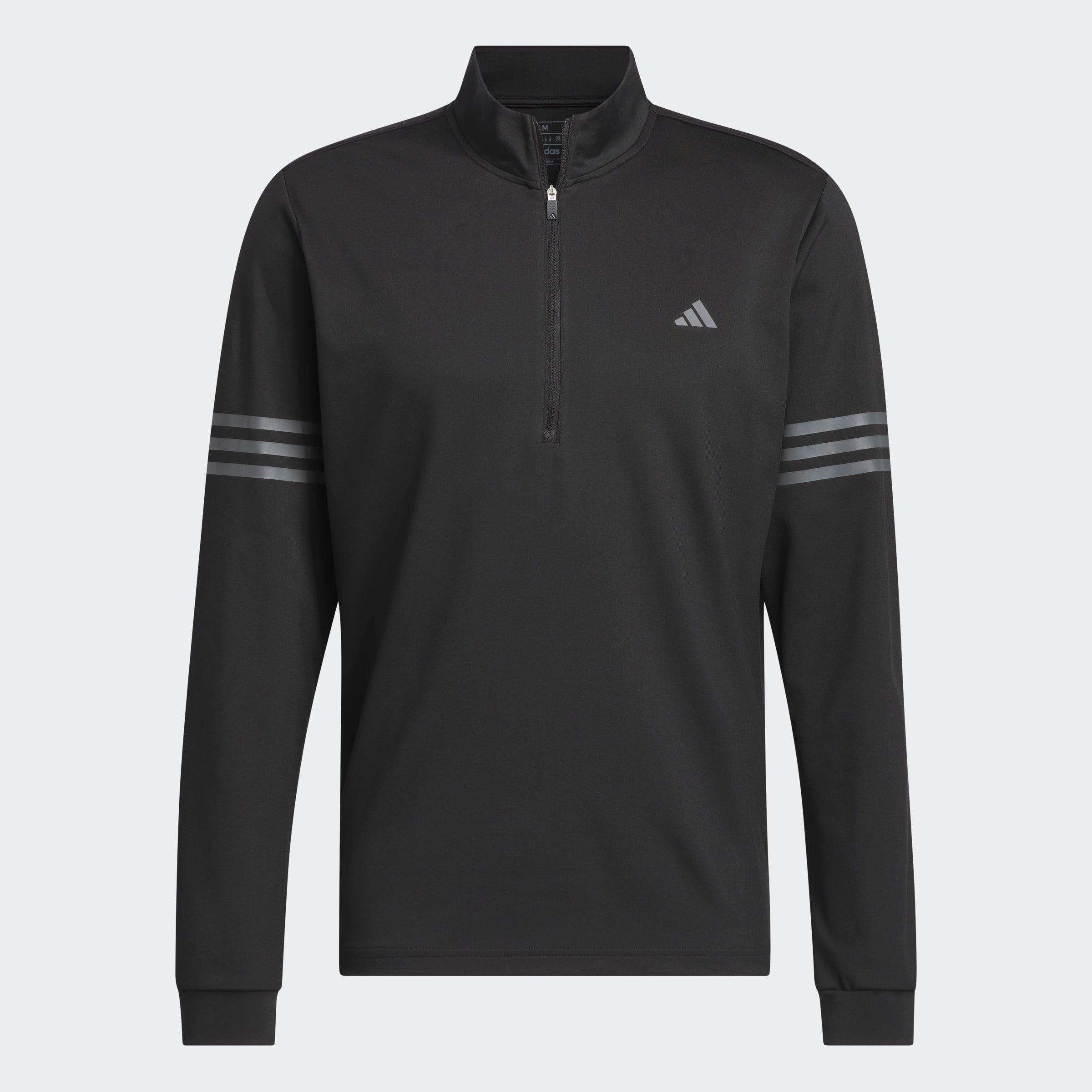 Adi 3-Stripes Half-Zip Top, Black, A901_ONE, large image number 0