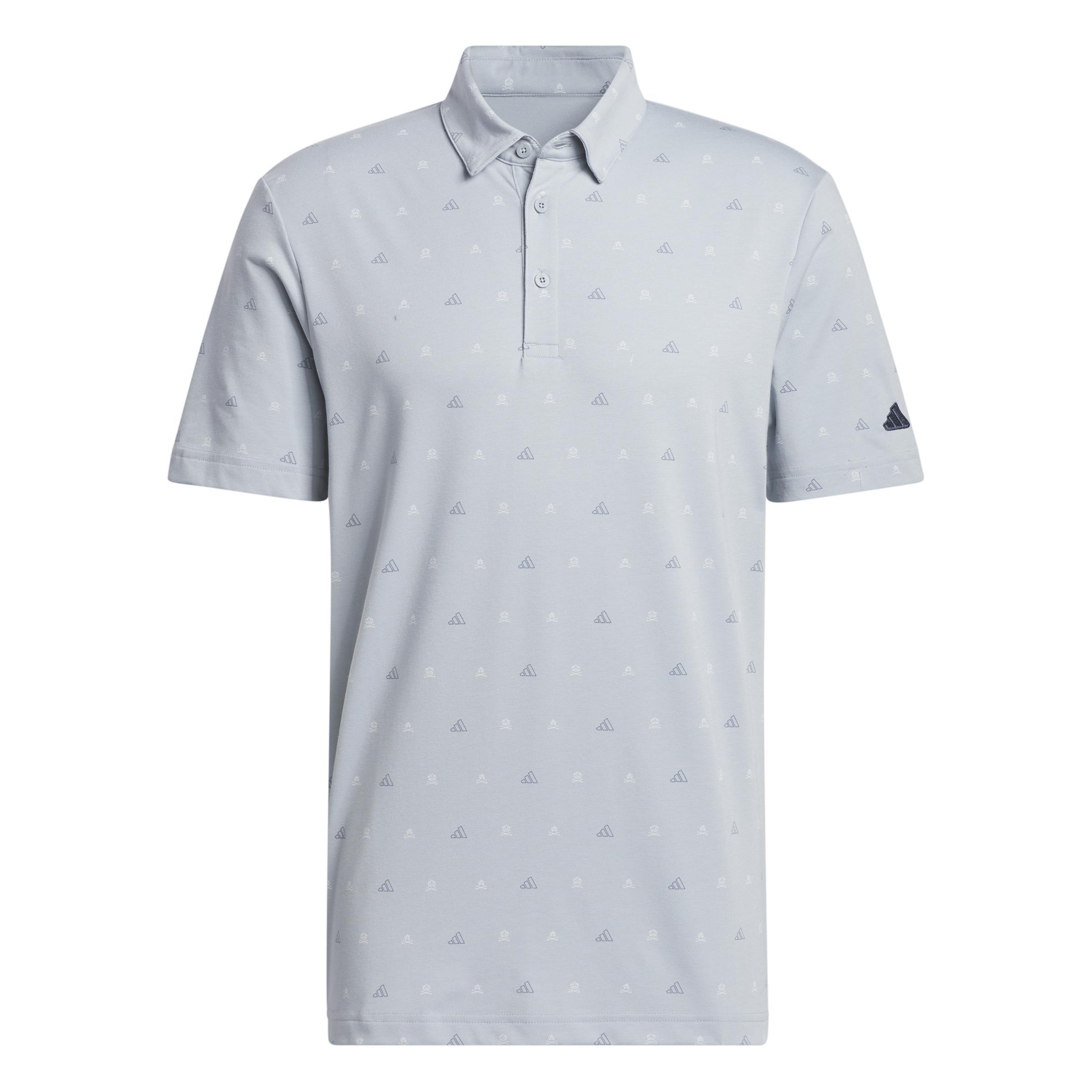 Go-To Mini-Crest Print Polo Shirt, Grey, A901_ONE, large image number 0