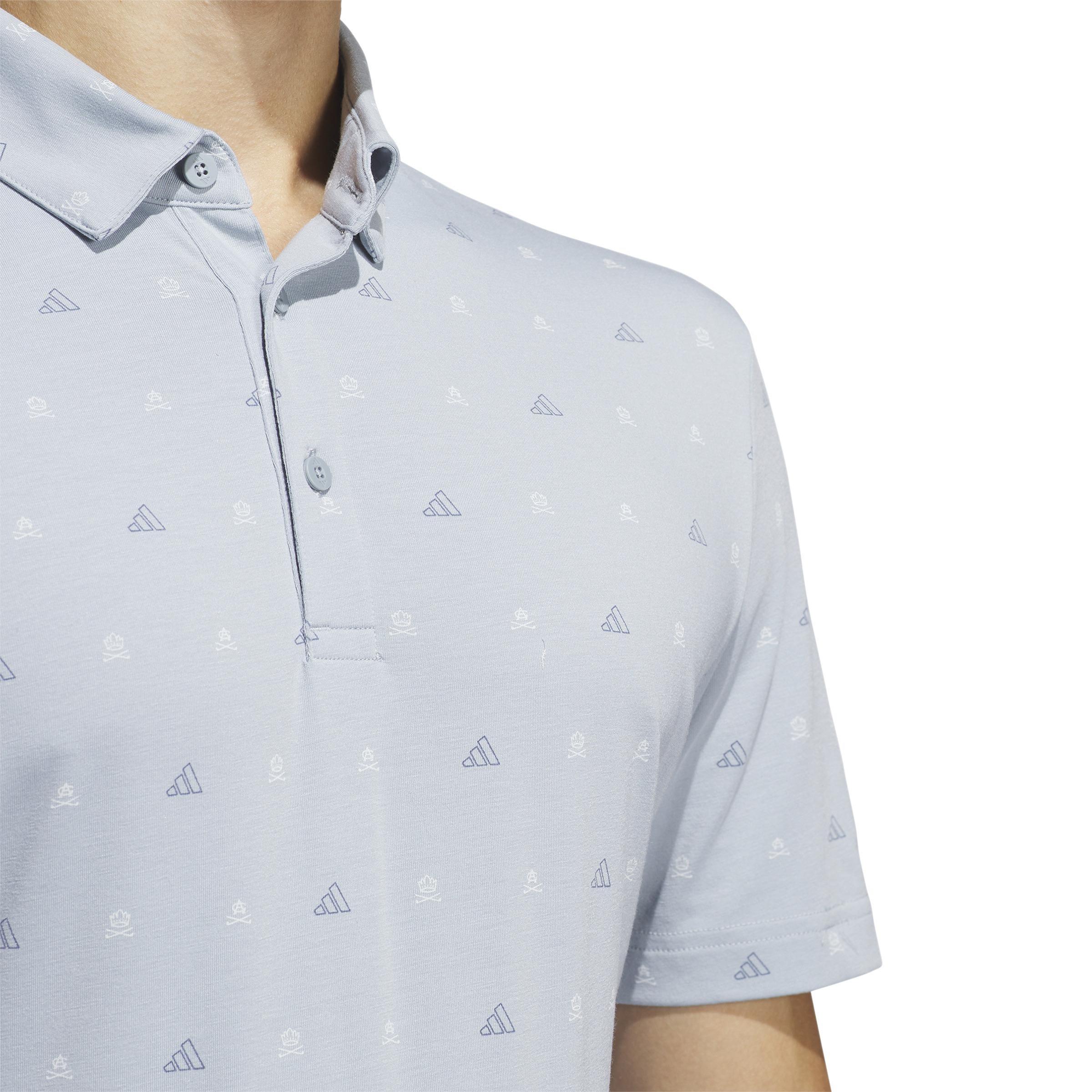 Go-To Mini-Crest Print Polo Shirt, Grey, A901_ONE, large image number 4