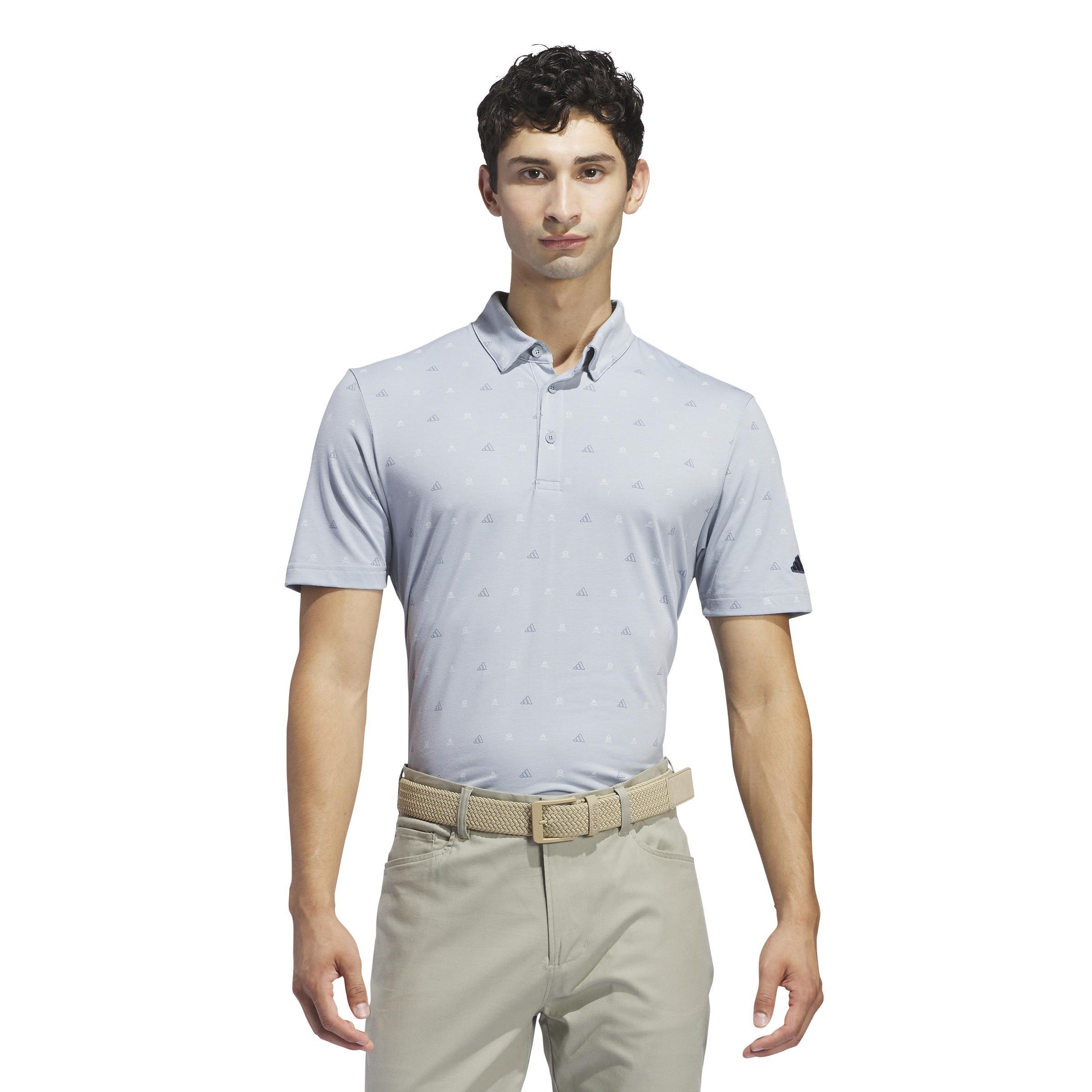 Go-To Mini-Crest Print Polo Shirt, Grey, A901_ONE, large image number 6