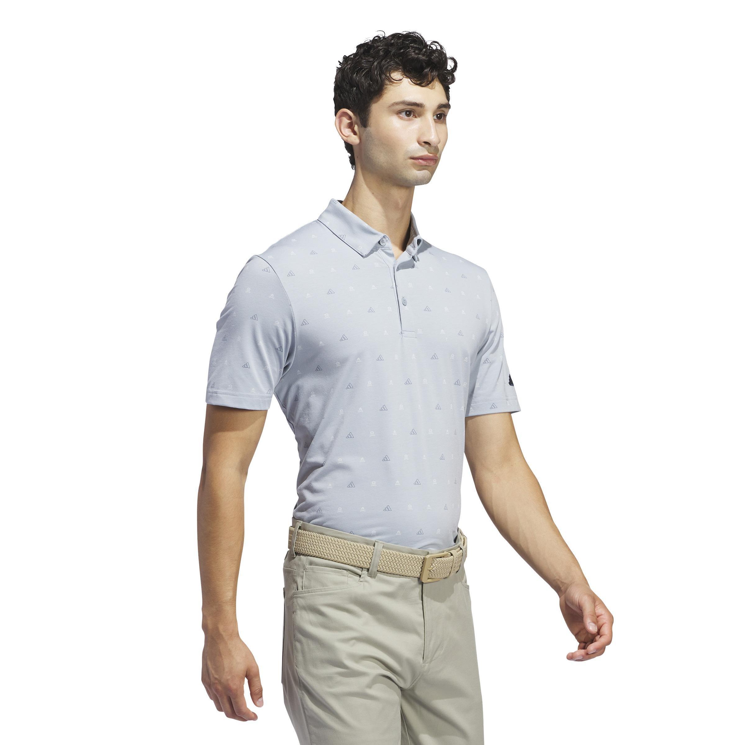 Go-To Mini-Crest Print Polo Shirt, Grey, A901_ONE, large image number 7