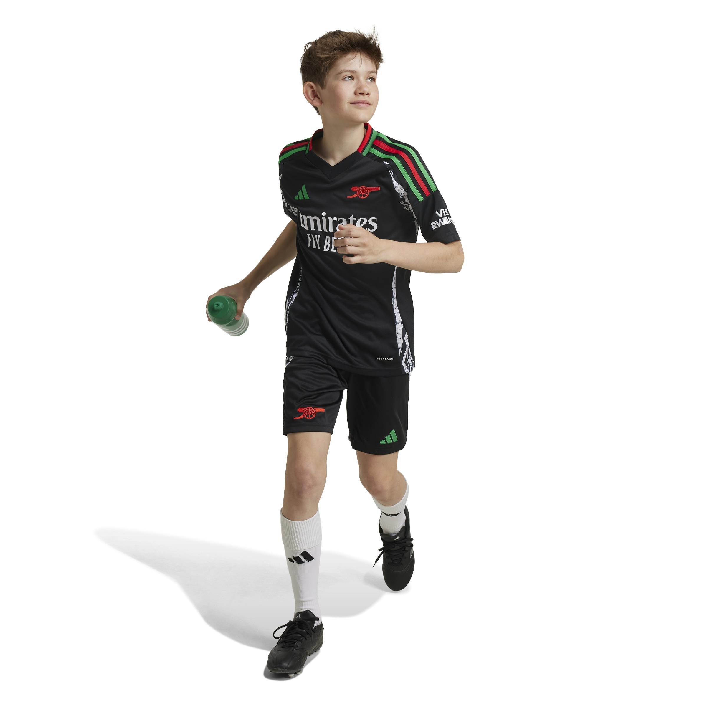 Kids Arsenal 24/25 Away Jersey, Black, A901_ONE, large image number 14