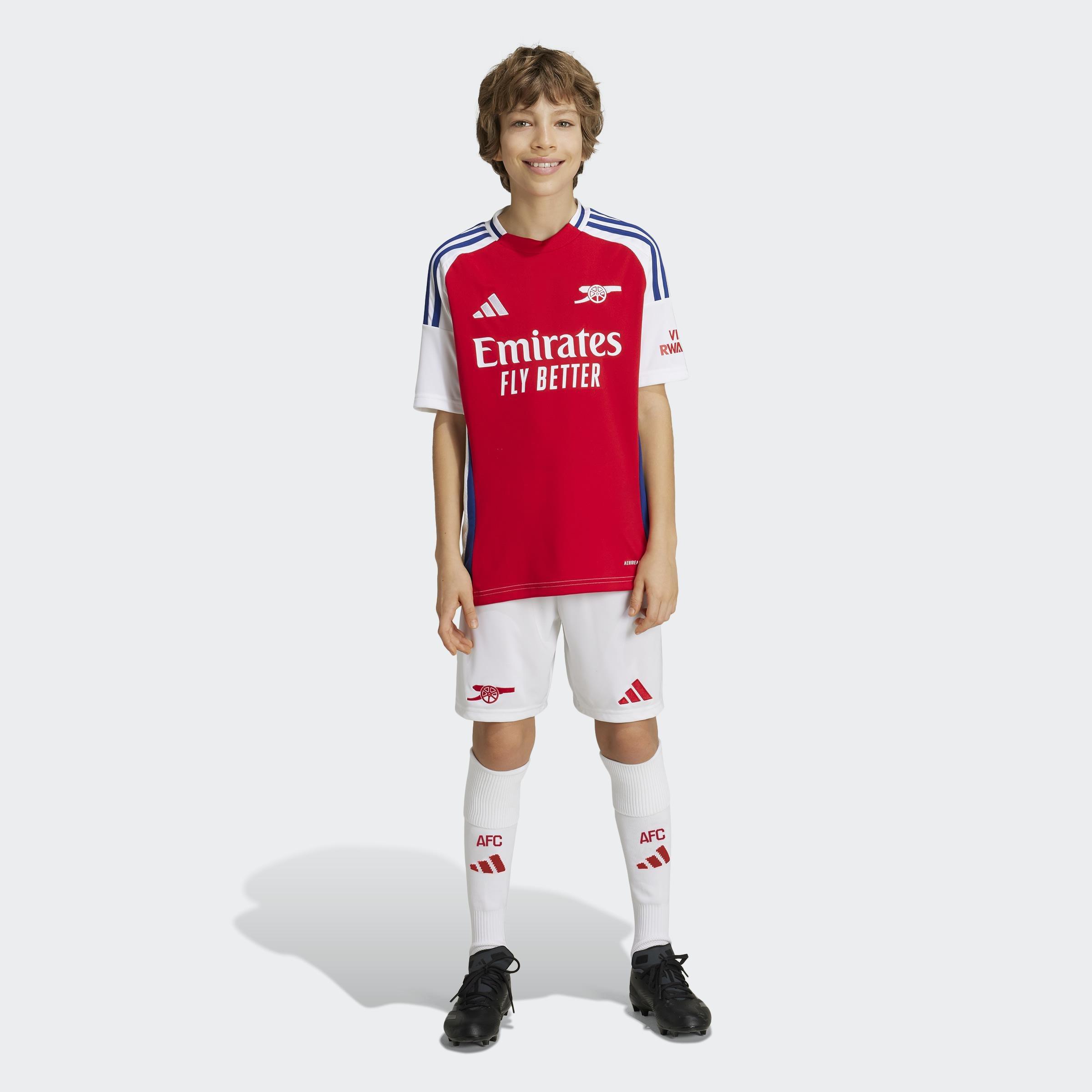 Kids Arsenal 24/25 Home Shorts, White, A901_ONE, large image number 5