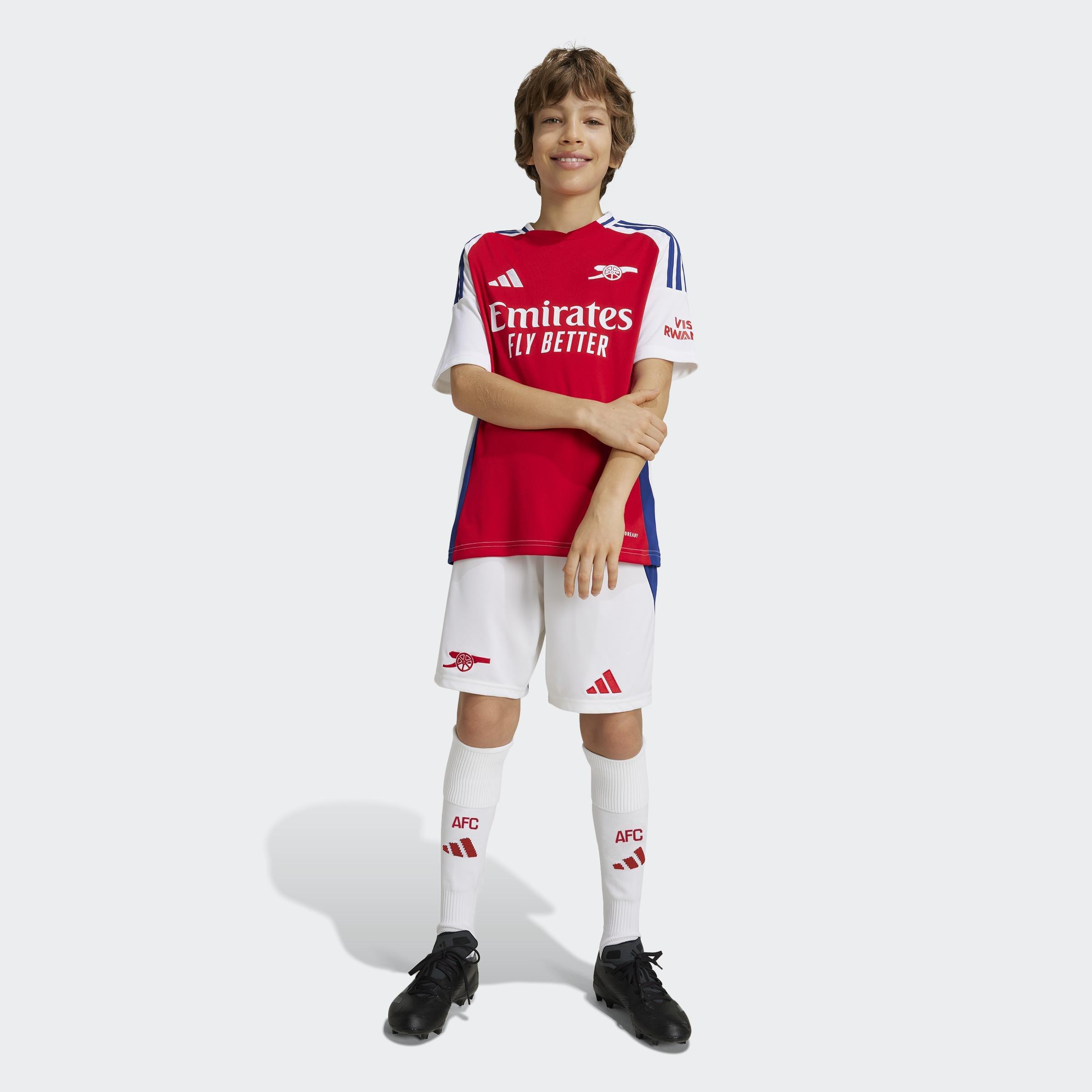 Kids Arsenal 24/25 Home Shorts, White, A901_ONE, large image number 6