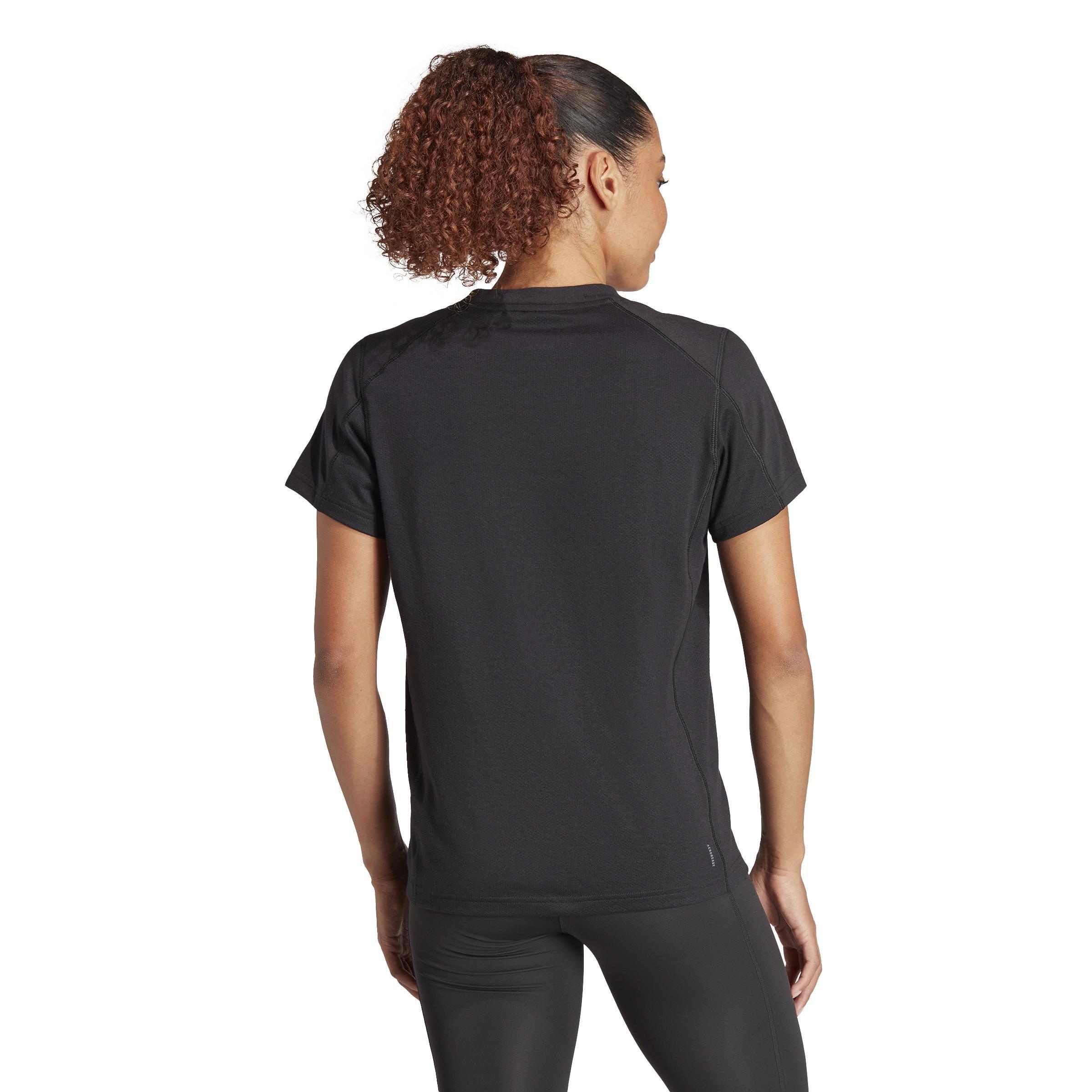 Train Essentials Big Performance Logo Training T-Shirt, Black, A901_ONE, large image number 2