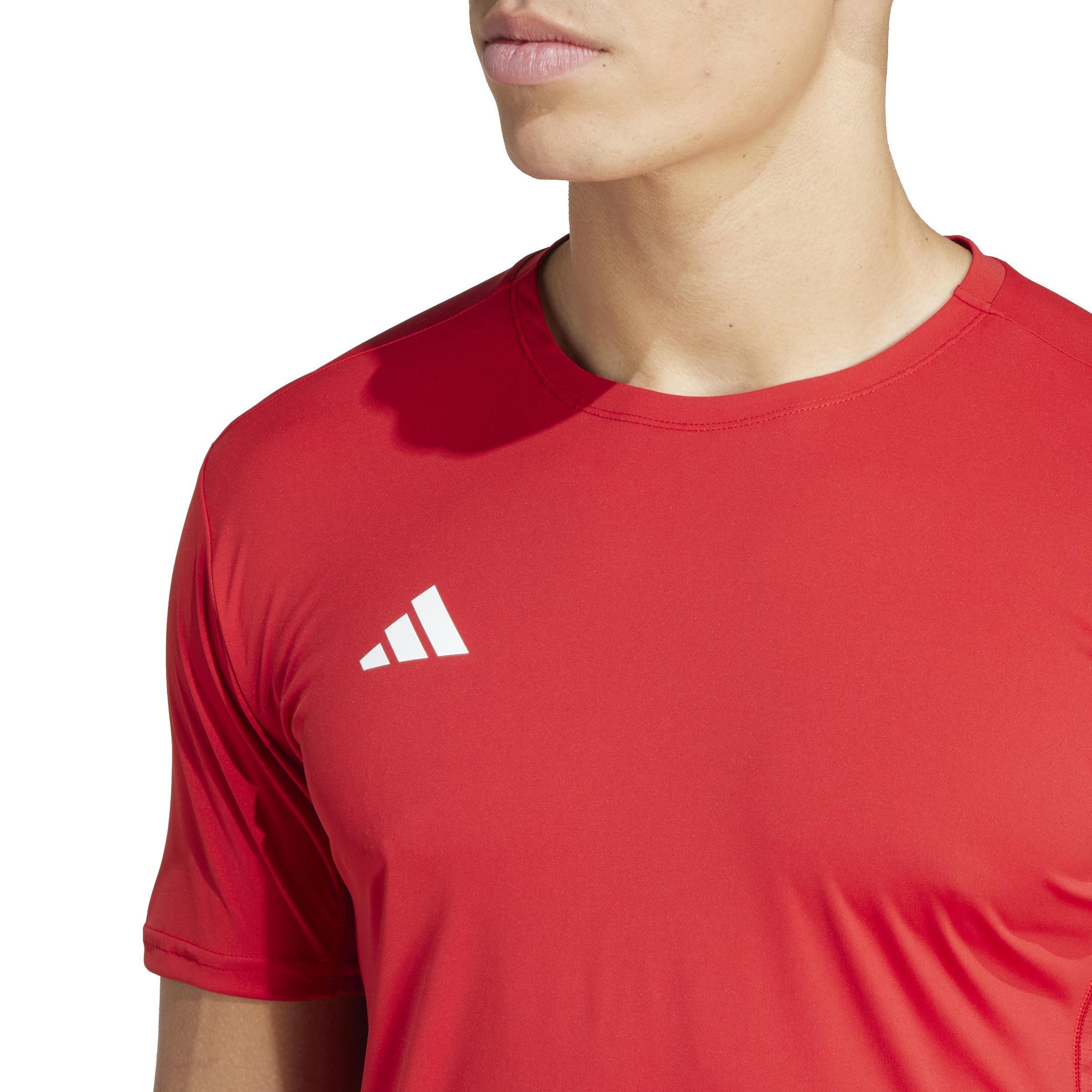 Adizero Essentials Running T-Shirt, Red, A901_ONE, large image number 8