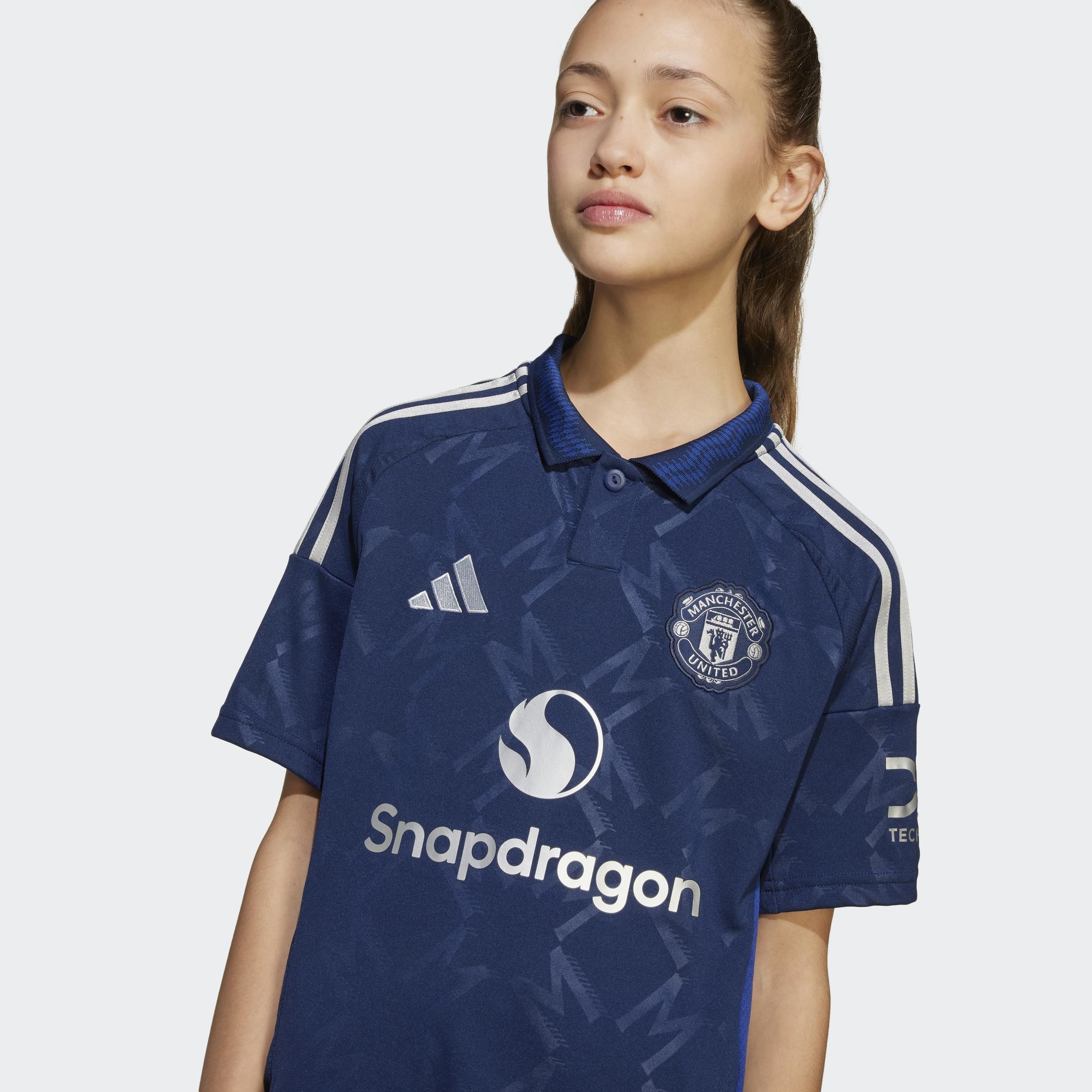 Kids Unisex Manchester United 24/25 Away Jersey, Blue, A901_ONE, large image number 5