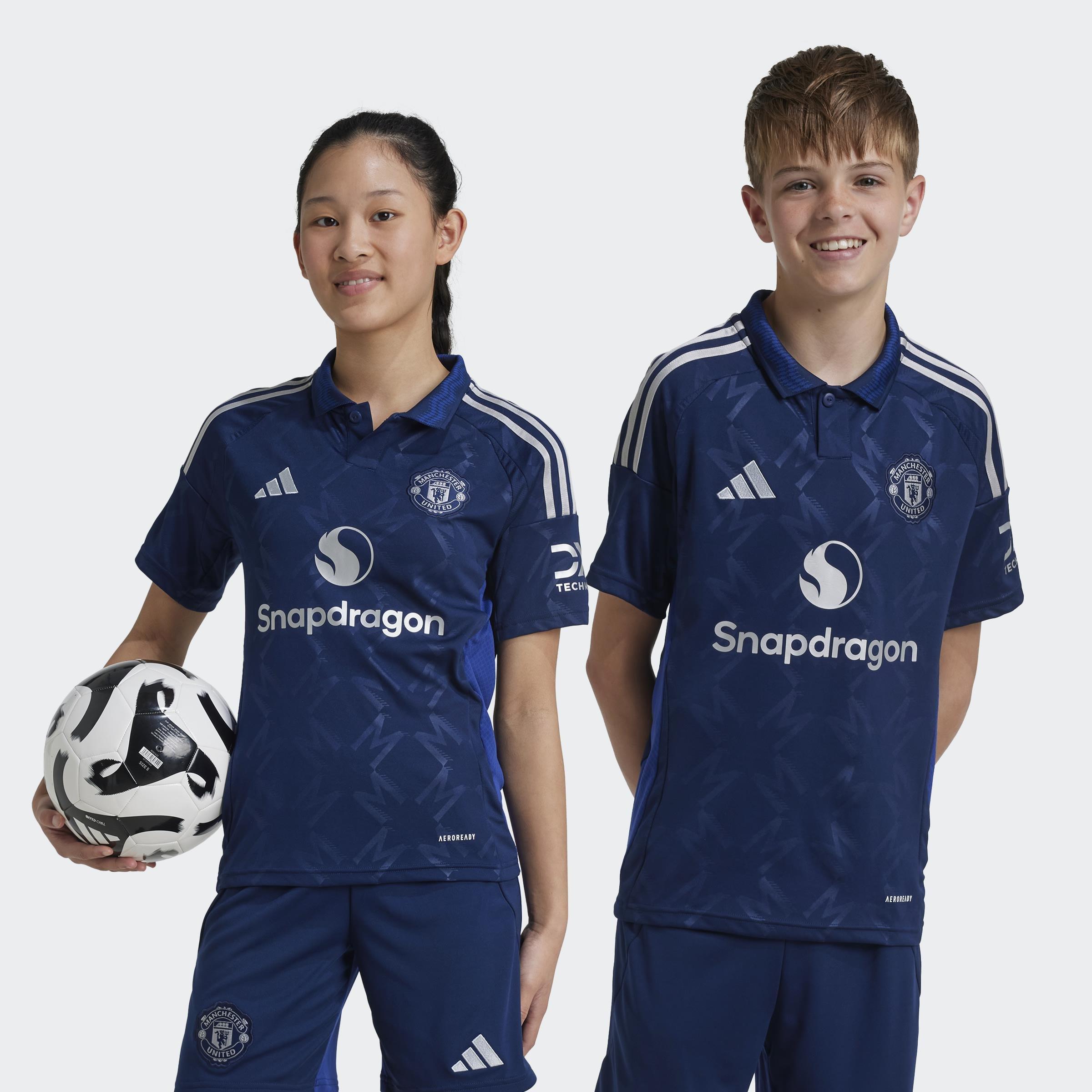 Kids Unisex Manchester United 24/25 Away Jersey, Blue, A901_ONE, large image number 6