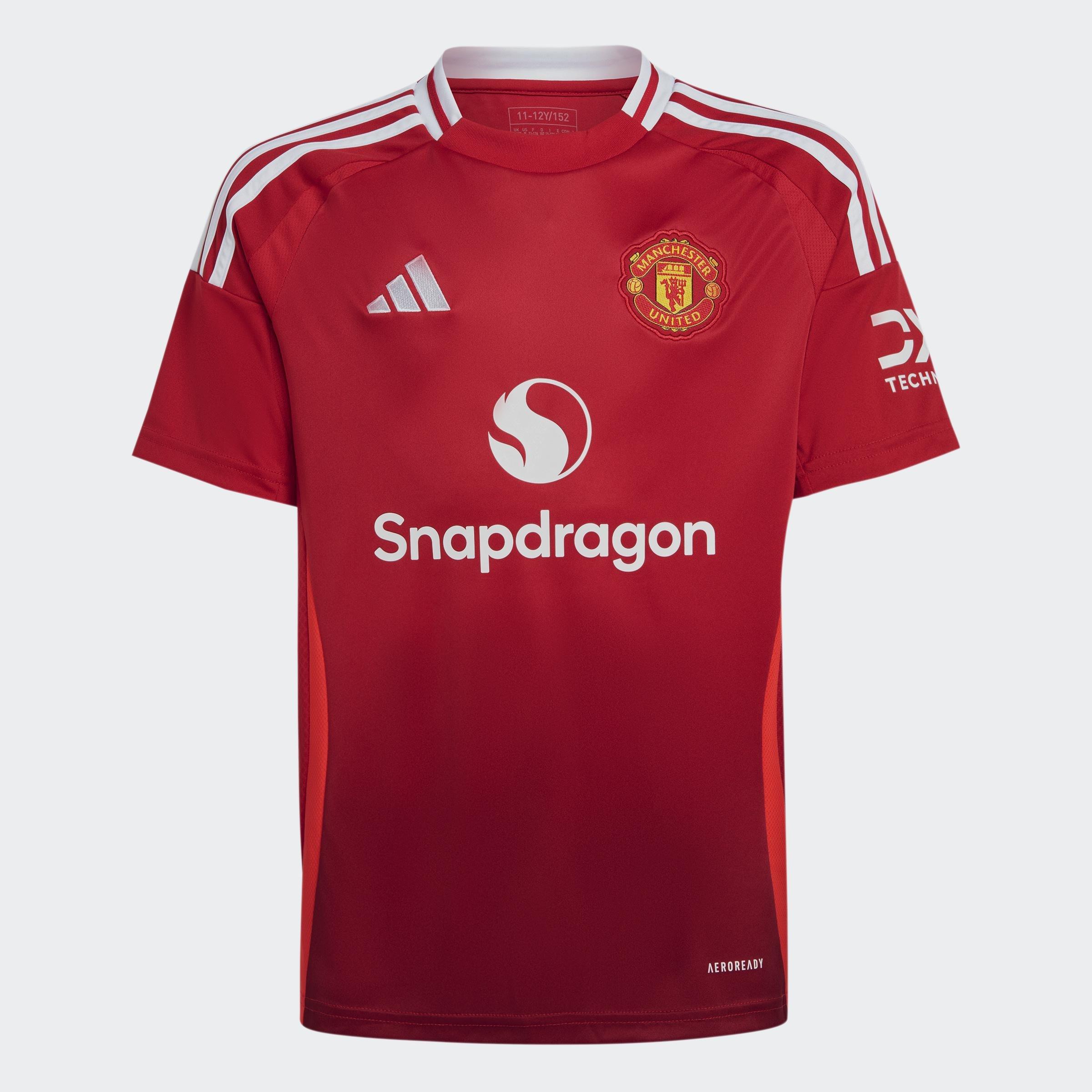 Unisex Kids Manchester United 24/25 Home Jersey, Red, A901_ONE, large image number 0