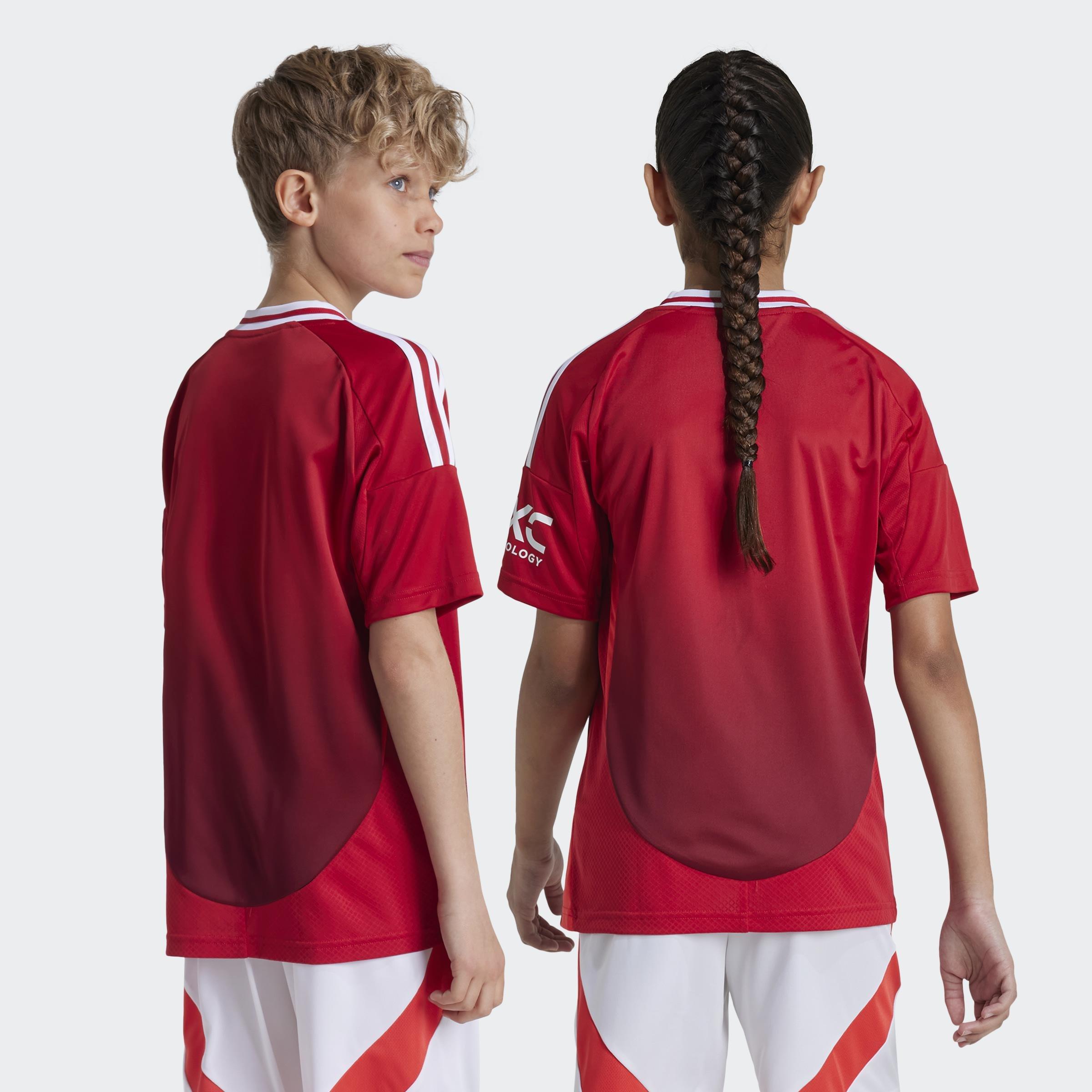 Unisex Kids Manchester United 24/25 Home Jersey, Red, A901_ONE, large image number 1