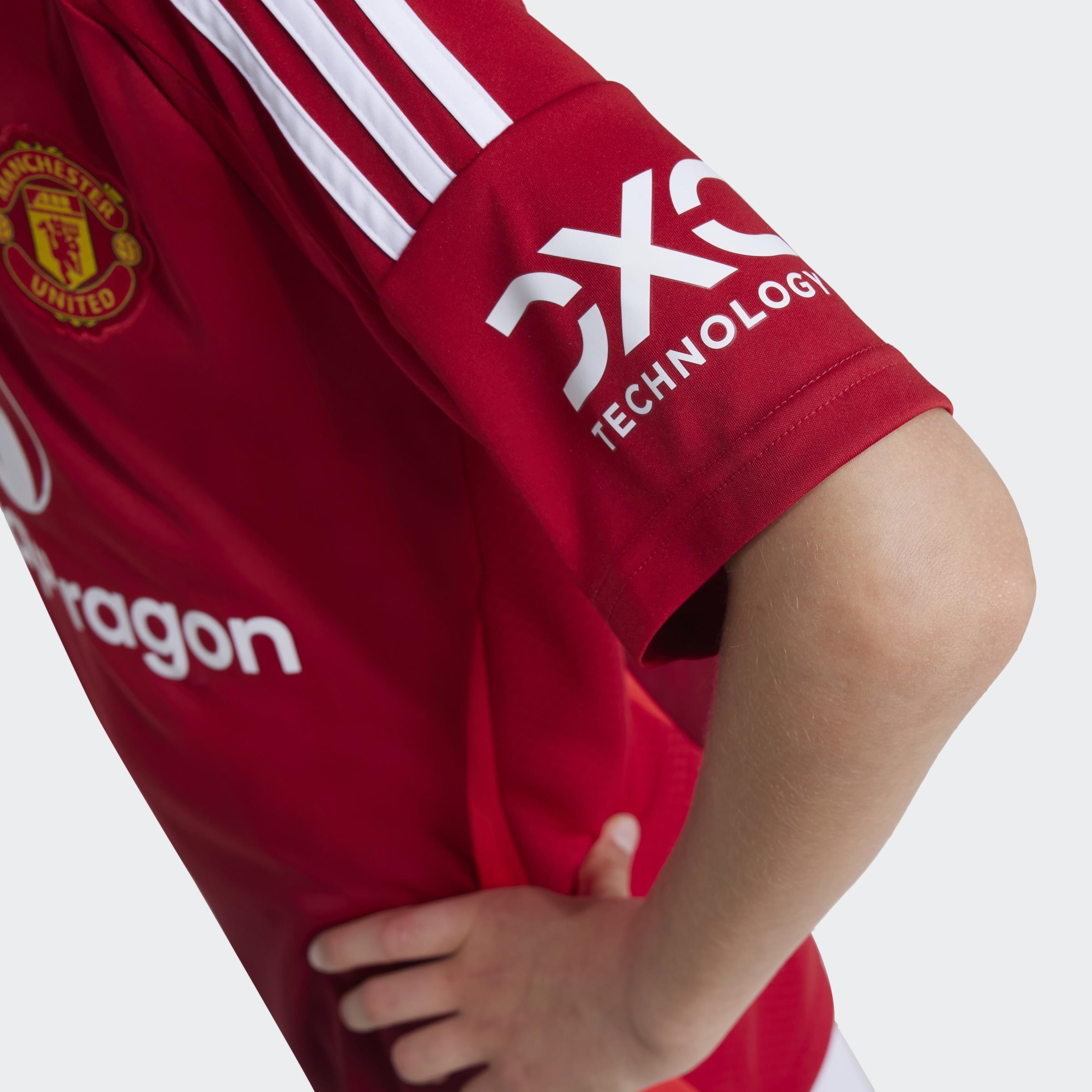 Kids Unisex Manchester United 24/25 Home Jersey, Red, A901_ONE, large image number 3