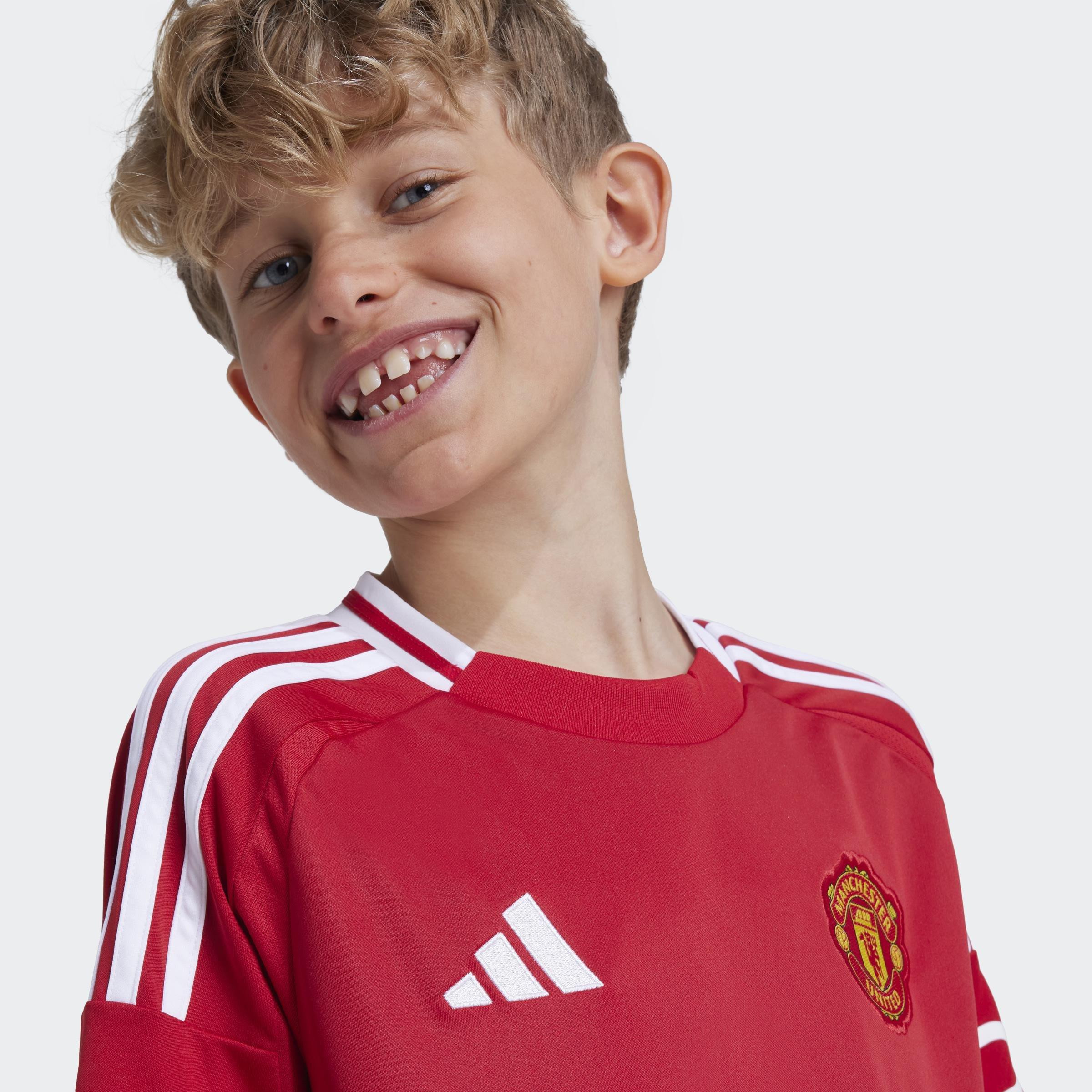 Unisex Kids Manchester United 24/25 Home Jersey, Red, A901_ONE, large image number 4