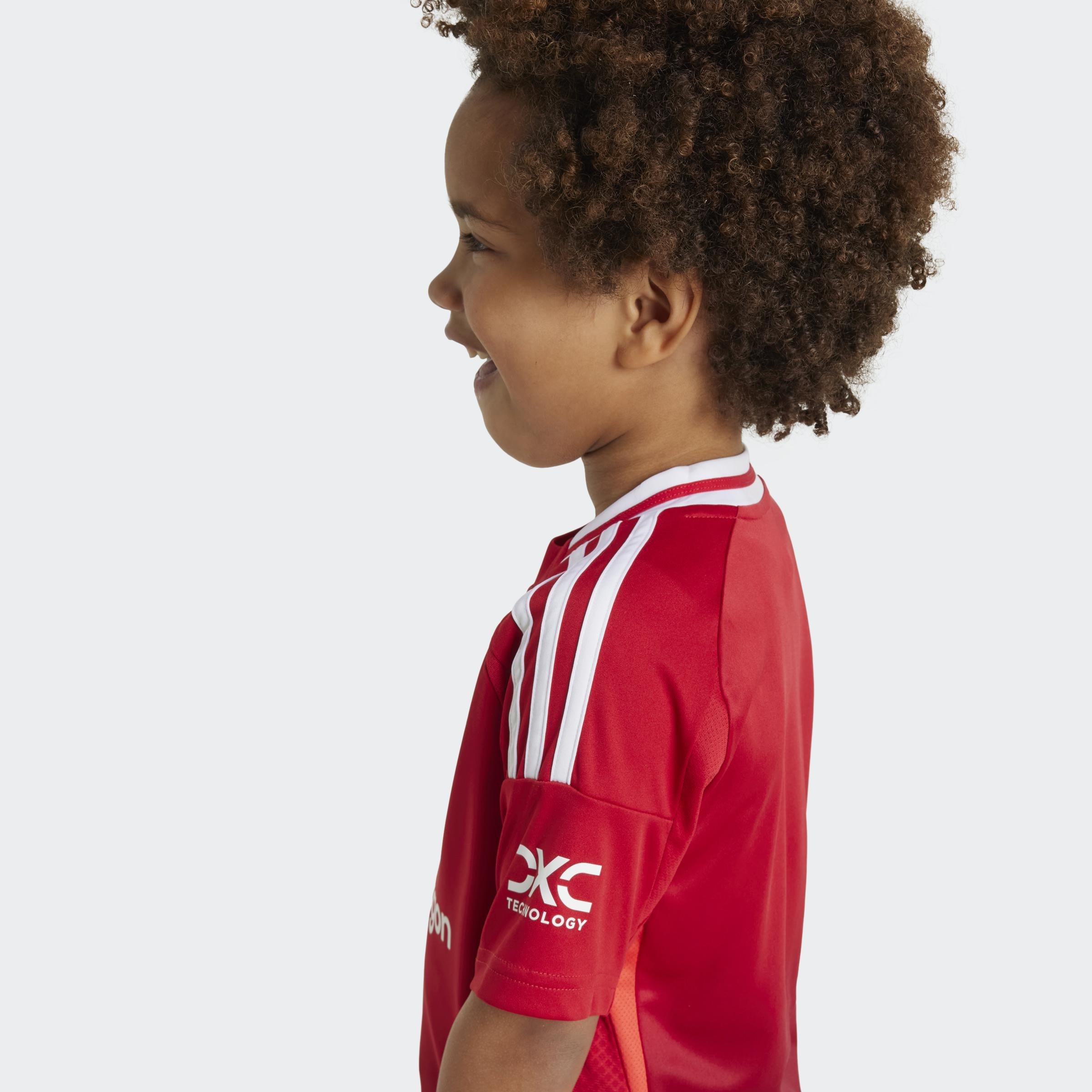 Unisex Kids Manchester United 24/25 Home Mini Kit, Red, A901_ONE, large image number 5