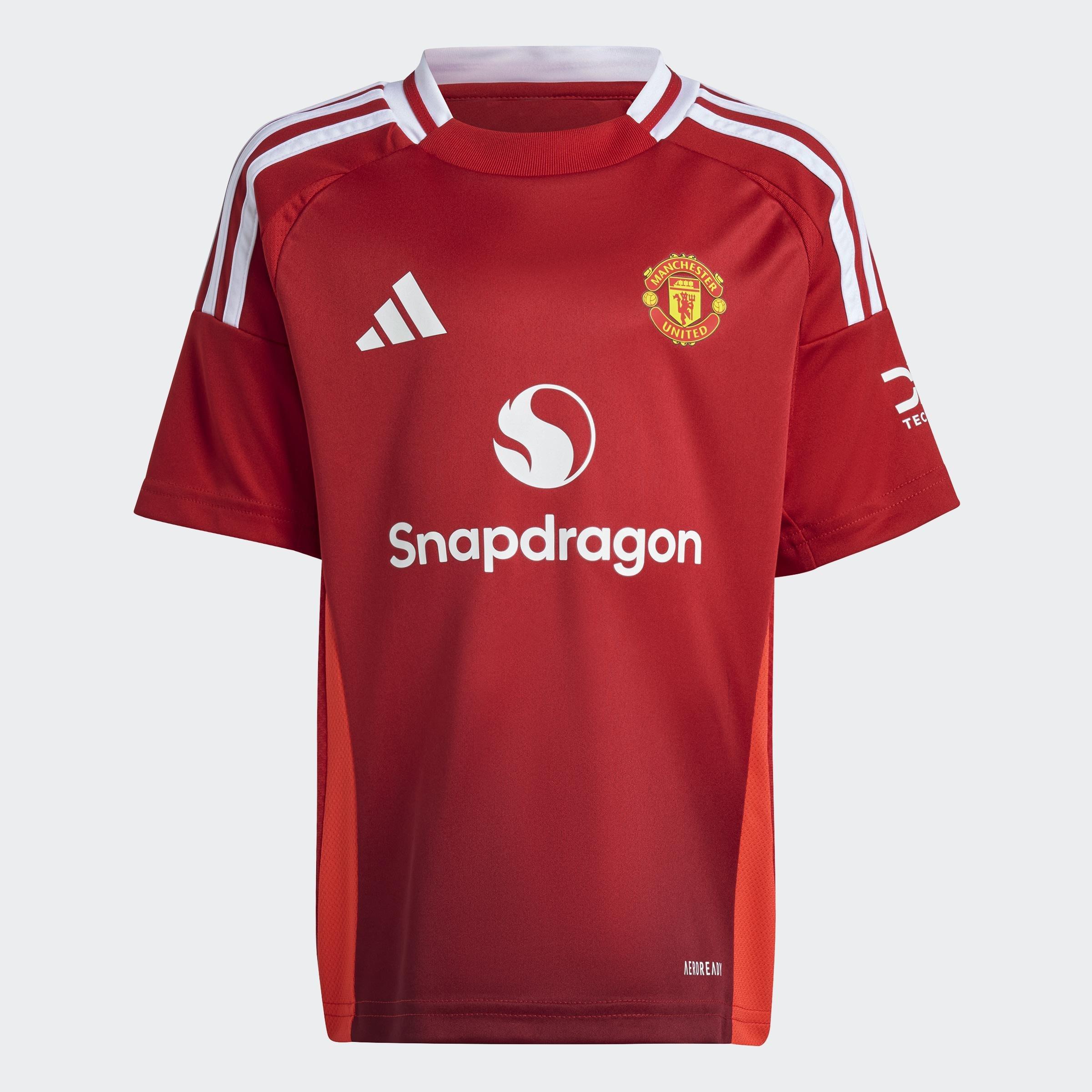 Unisex Kids Manchester United 24/25 Home Mini Kit, Red, A901_ONE, large image number 9